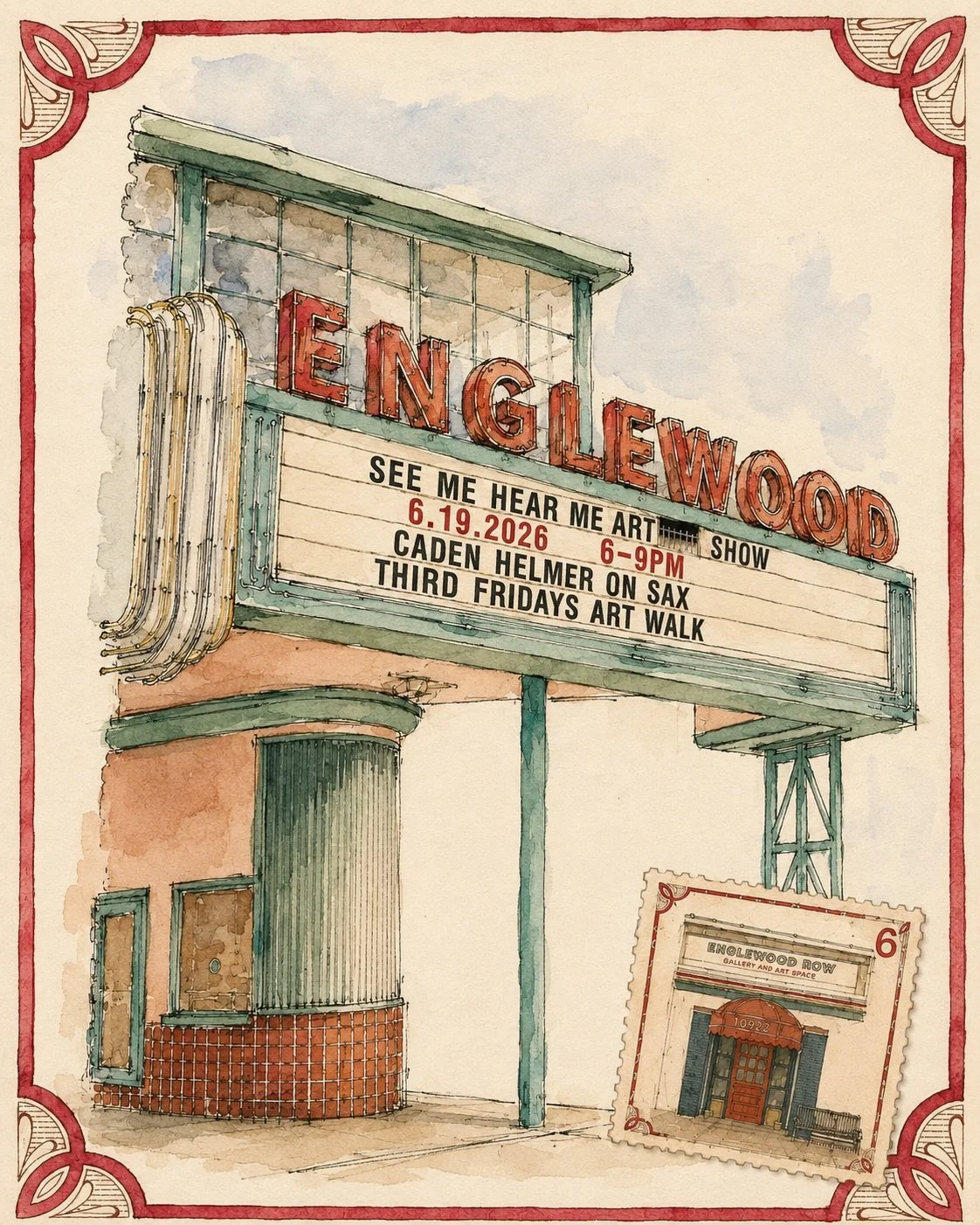 Art show this Friday with 20+ artists!!
Come see 3 of my pieces during the Englewood Arts Third Friday Art walk in Independence. There will be a live saxophonist and multiple venues to explore. 

Thanks to @blake_knisely for the work to put this even