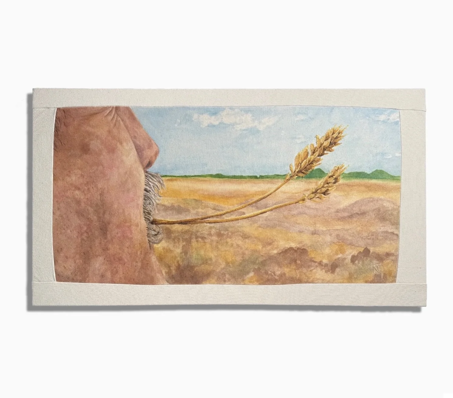 The Yield, 2026
Watercolor with Thread

Working on skin tone, sewing objects, composition, and looser gestures

#kansascityartist #watercolorpainting #mixedmedia #sewing #contemporaryart