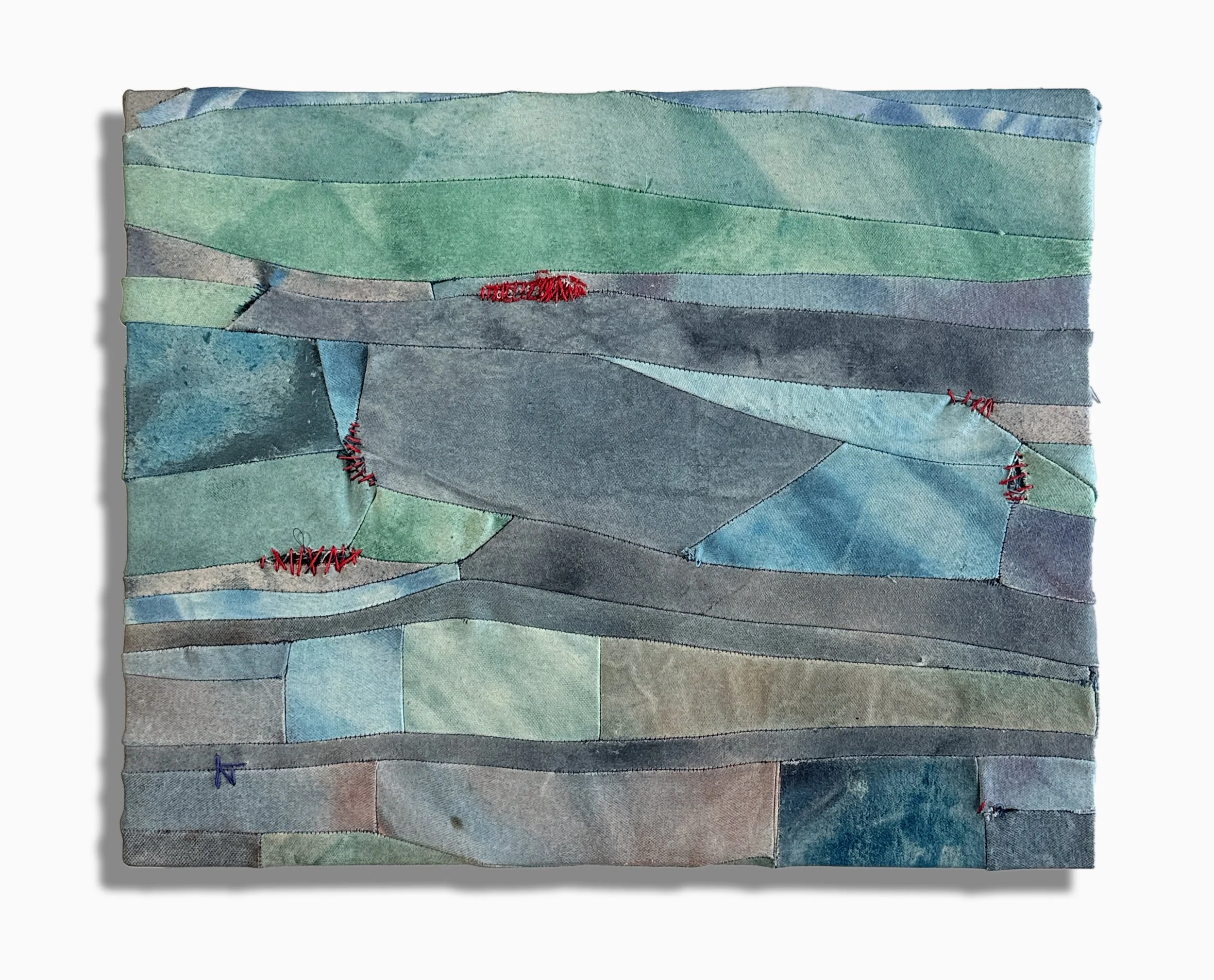Day Break, 2026

Watercolor, thread

Continuing on with getting comfortable making a thing that isn&rsquo;t a thing but ☝️ this time with my dyed fabrics and sewing