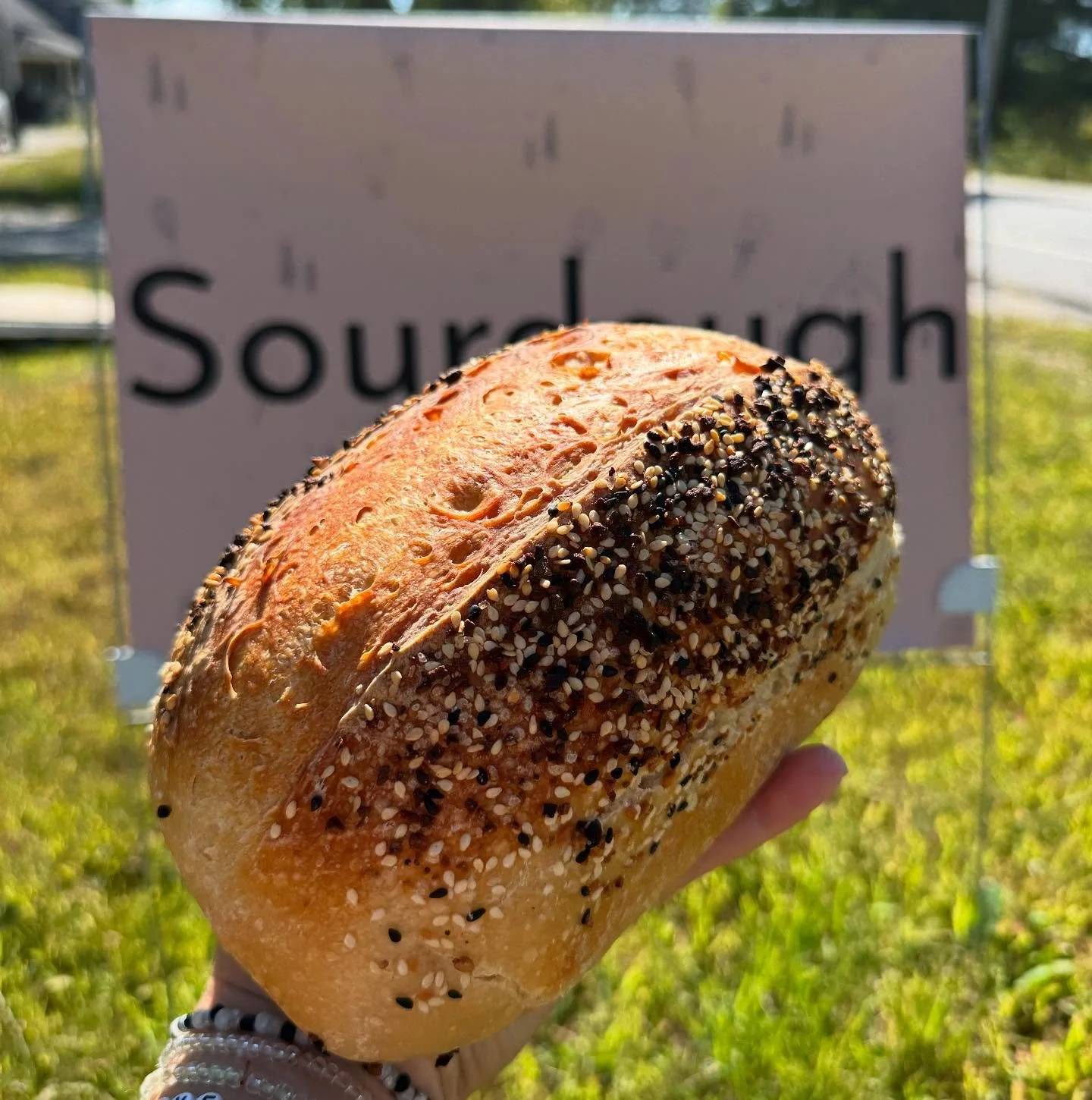 ✨ EVERYTHING (but the bagel) SOURDOUGH ✨ 

✨ Meet our newest loaf! ✨ We took our classic sourdough and gave it an everything bagel twist&mdash;loaded with savory flavor in every bite. The perfect balance of tangy sourdough + toasty seasoning = a loaf