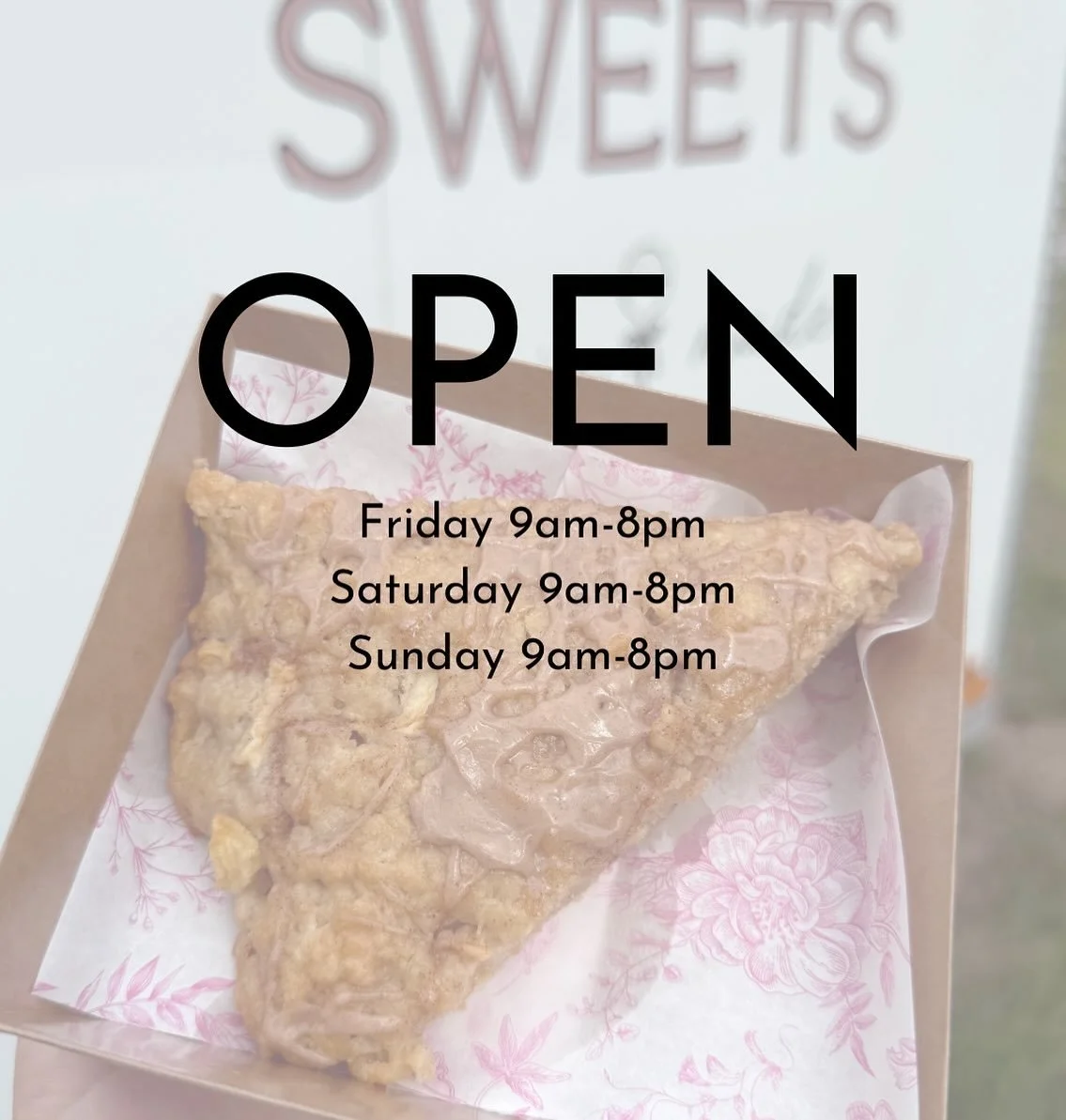 Our self-serve bakery trailer is open for the weekend! 🍞✨ Freshly baked goods will be continuously restocked, so stop by anytime and grab your favorites while they&rsquo;re warm and delicious 💗 

🥖 Sourdough - 2 shapes available now! 
🥯 Sourdough