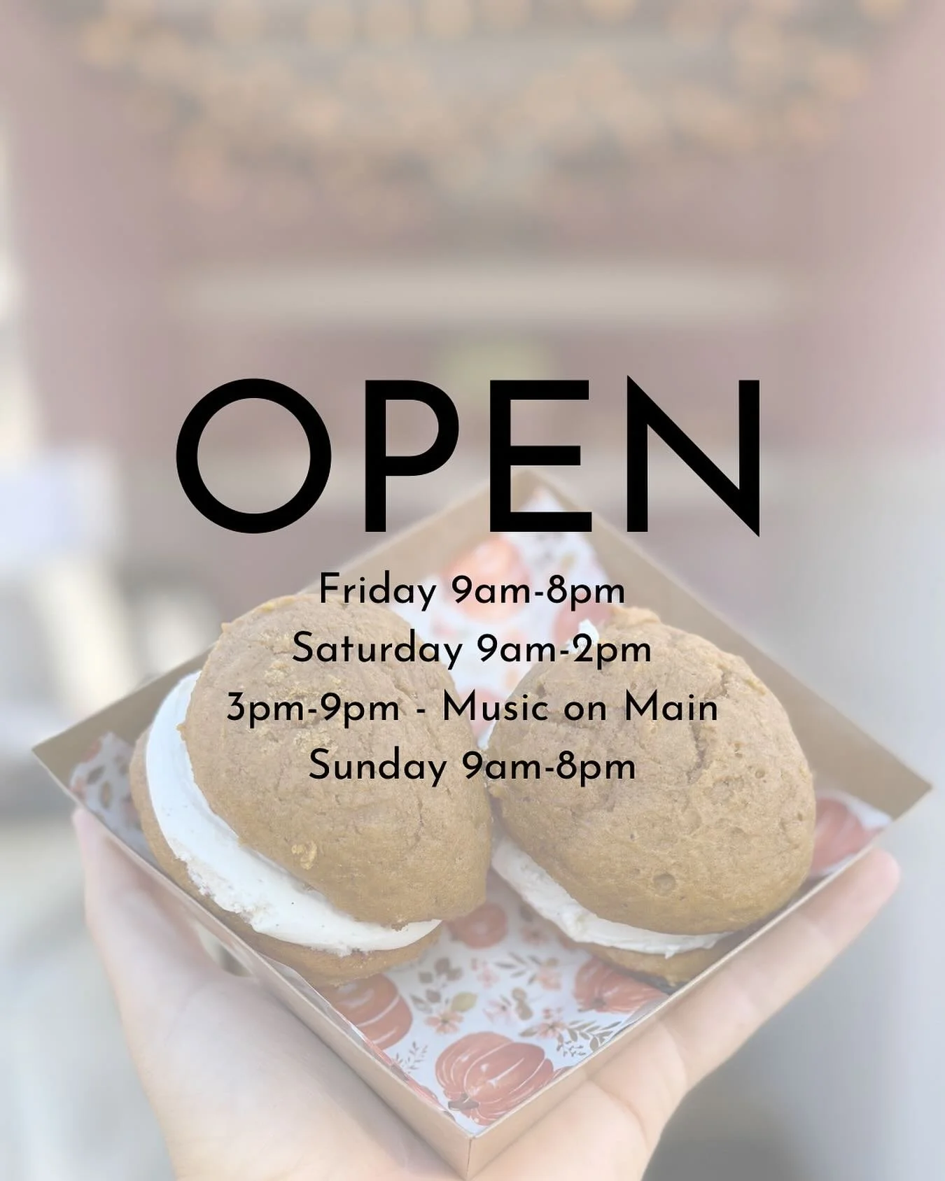 🍂 Our self-serve bakery trailer is open for the weekend and fully stocked with all your favorite fall-flavored baked goods &mdash; think pumpkin, apple, and cinnamon goodness! 🎃🍎

Please note: we&rsquo;ll be closing early on Saturday at 2 PM, but 