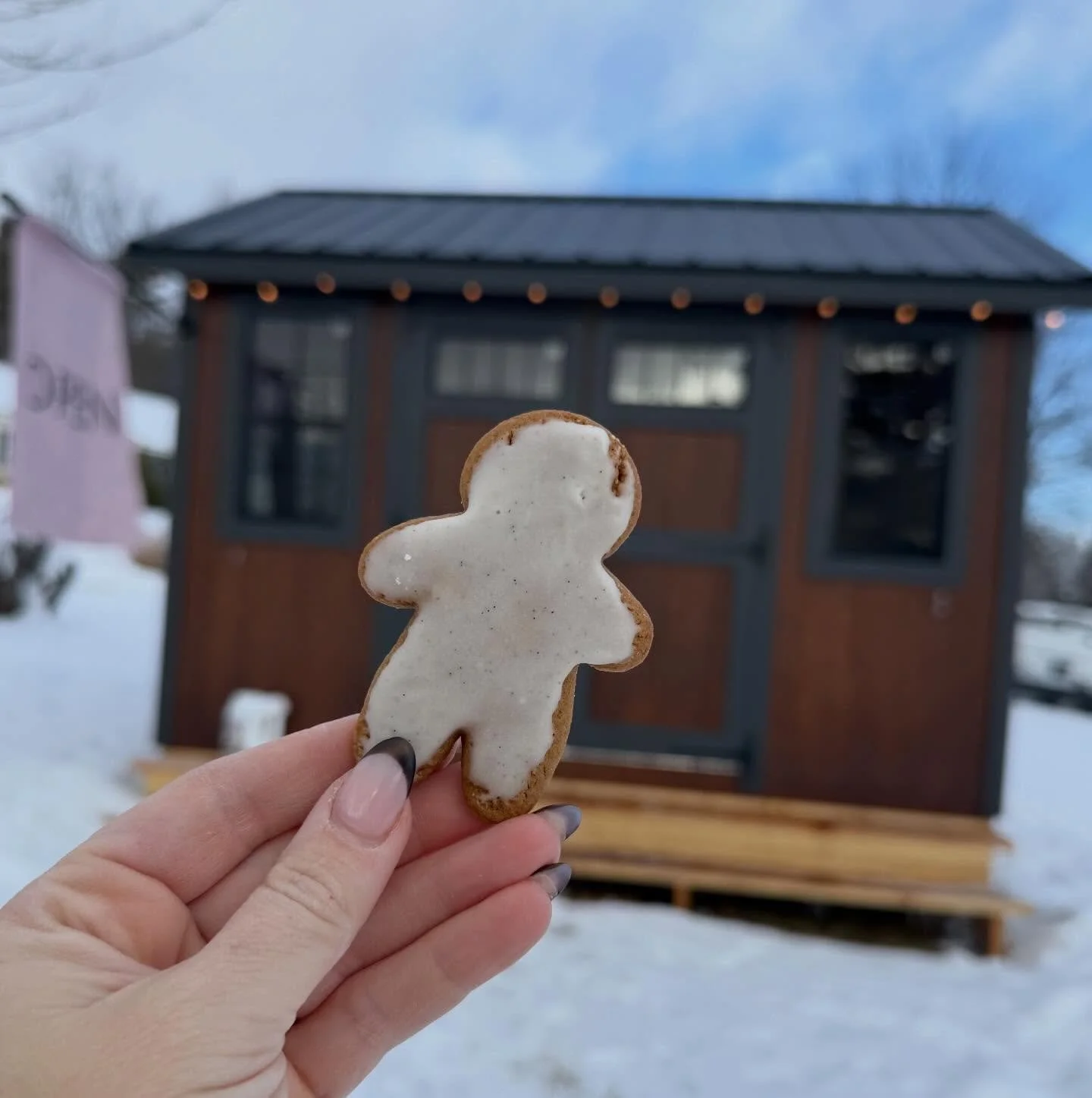 The Dough House is open for the weekend ✨

Step inside and treat yourself to some festive favorites&mdash;like our soft gingerbread man cookies. Made with a cozy blend of classic gingerbread spices (no crunch!) and hand-dipped in our house-made vanil