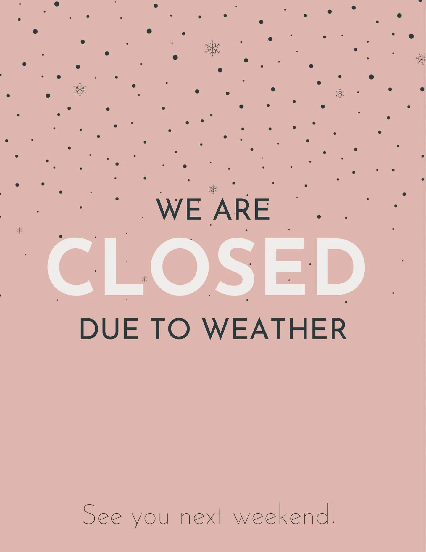 With the bitter cold and an incoming winter storm, the Dough House will be taking a cozy little break this weekend ❄️🤍

We&rsquo;ll be back next weekend with fresh-baked bread and sweet treats waiting for you.

If you&rsquo;re craving sourdough in t
