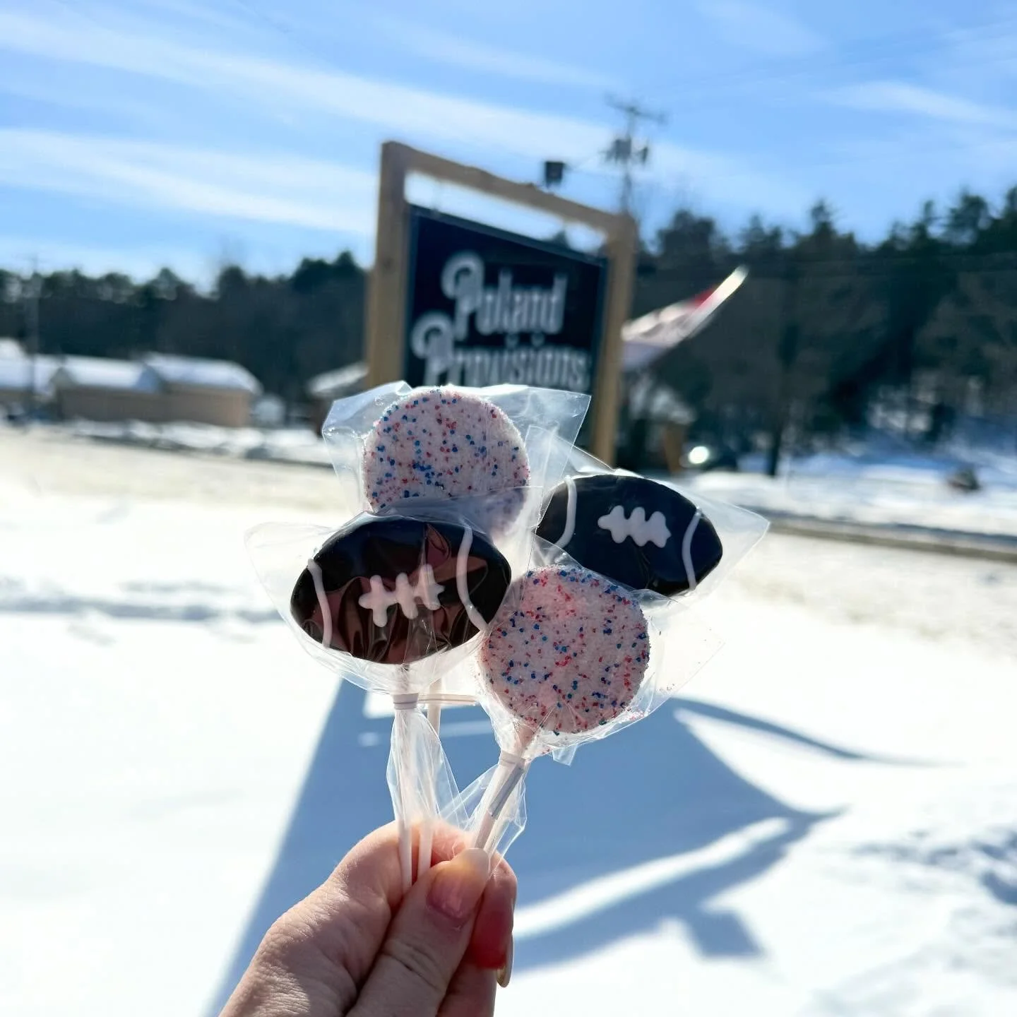 Huddle up, friends&hellip; we&rsquo;ve got a sweet game plan. 🏈

Our football cake pops have officially entered the lineup at Poland Provisions, and they&rsquo;re ready for kickoff. These treats are a total touchdown and the real MVP of your game-da