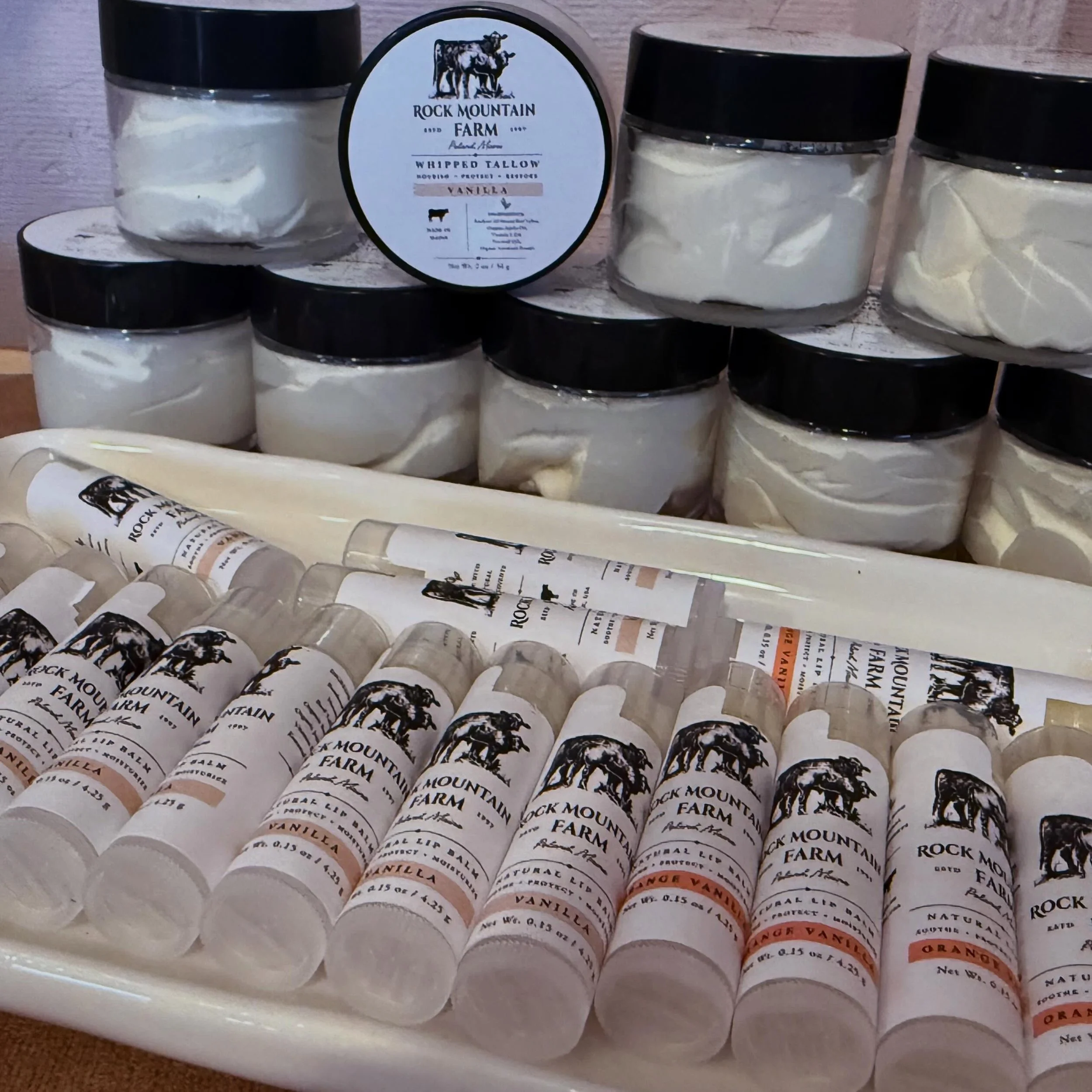 Something new has arrived at the Dough House ✨

We are so excited to now be carrying handcrafted tallow products from Rock Mountain Farm 🤍

Their whipped tallow and tallow lip balms are made in small batches using simple, natural ingredients and ren