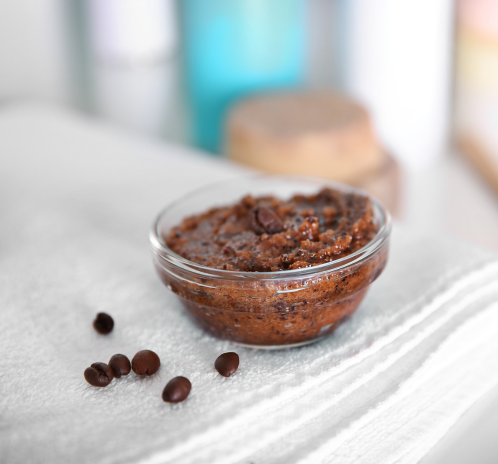 Exfoliante con posos de café