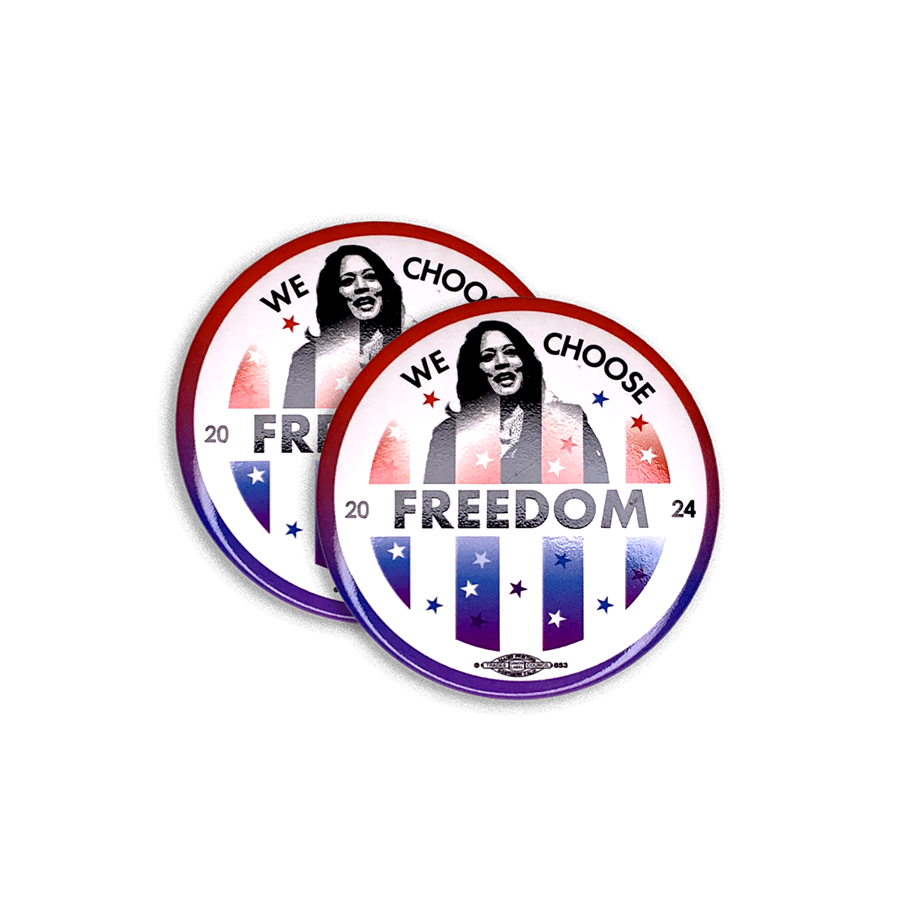2 Pack We Choose Freedom Button