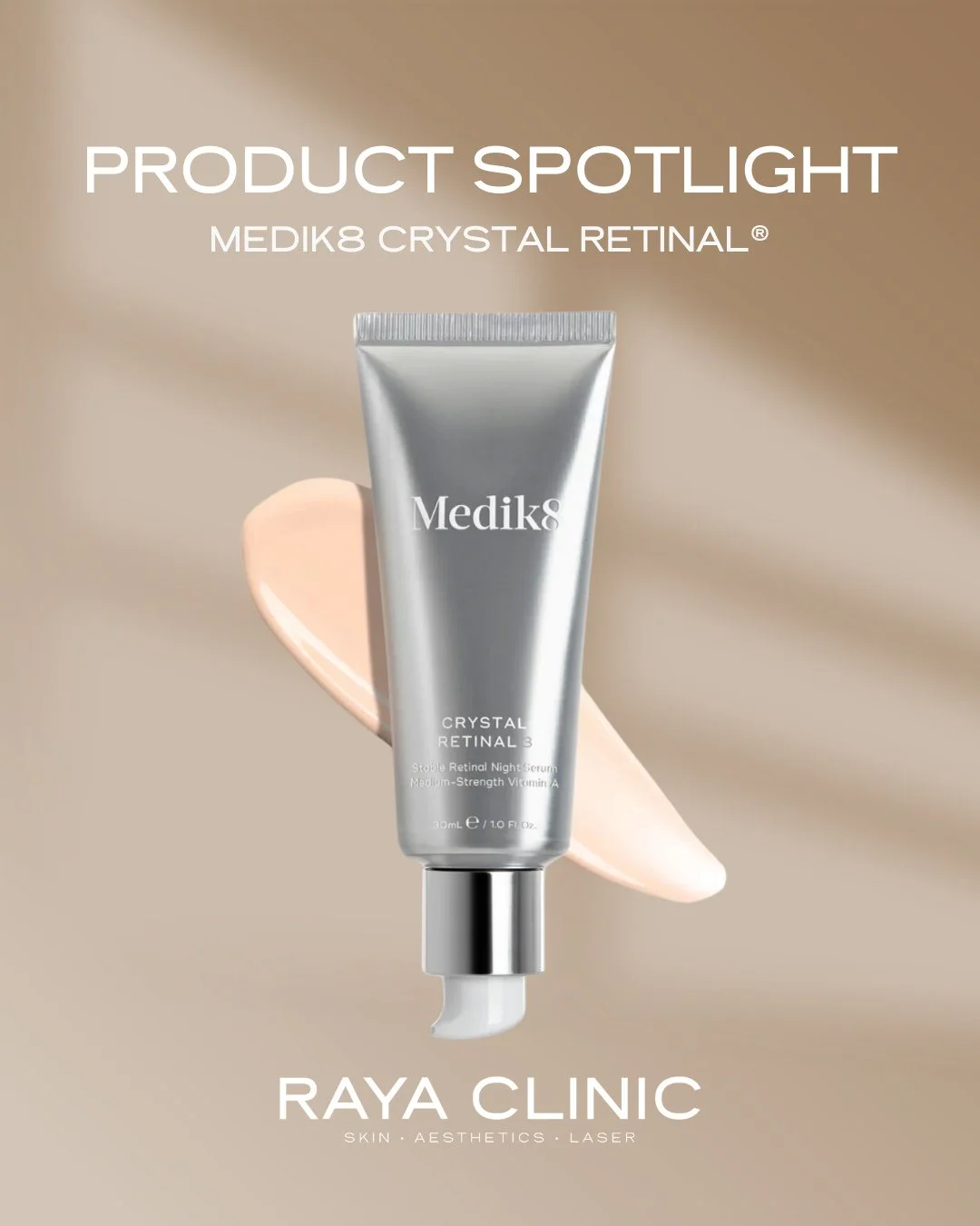 Product of the Month: Medik8 Crystal Retinal 🍂
Autumn is the perfect time to introduce Vitamin A into your skincare routine - with less sun exposure, your skin can adapt more comfortably to the powerful, transformative effects of Crystal Retinal.