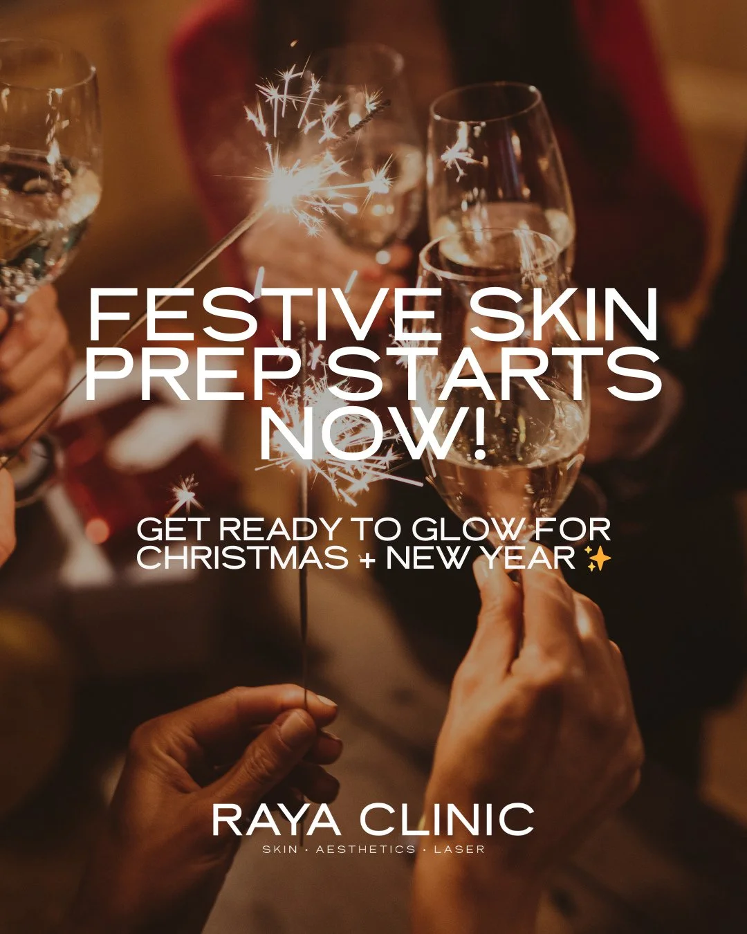 ⁠Party season is here - and now is the perfect time to treat your skin to a festive glow-up! ✨⁠
⁠
Whether you&rsquo;re looking for deep hydration, instant radiance or a subtle refresh with anti-wrinkle treatments, we can tailor the perfect plan for y