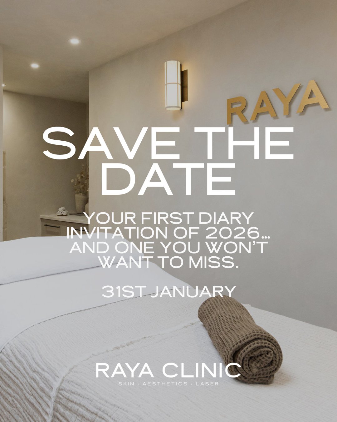 Save the Date - 31st January 👀🗓️⁠
⁠
Your first diary invitation of 2026&hellip; and one you won&rsquo;t want to miss!⁠
⁠
We&rsquo;re starting the year exactly as we mean to go on - with intention, education, and skin confidence. Join us on 31st Jan