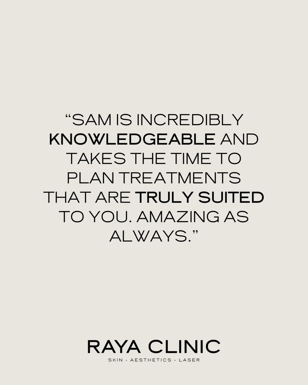 No copy-and-paste treatments here. ❌️⁠
⁠
Every face is different. Every skin journey is personal. And your plan should reflect that!⁠
⁠
At RAYA, we don&rsquo;t just do treatments - we build them around you. Your goals, lifestyle, history and timeline