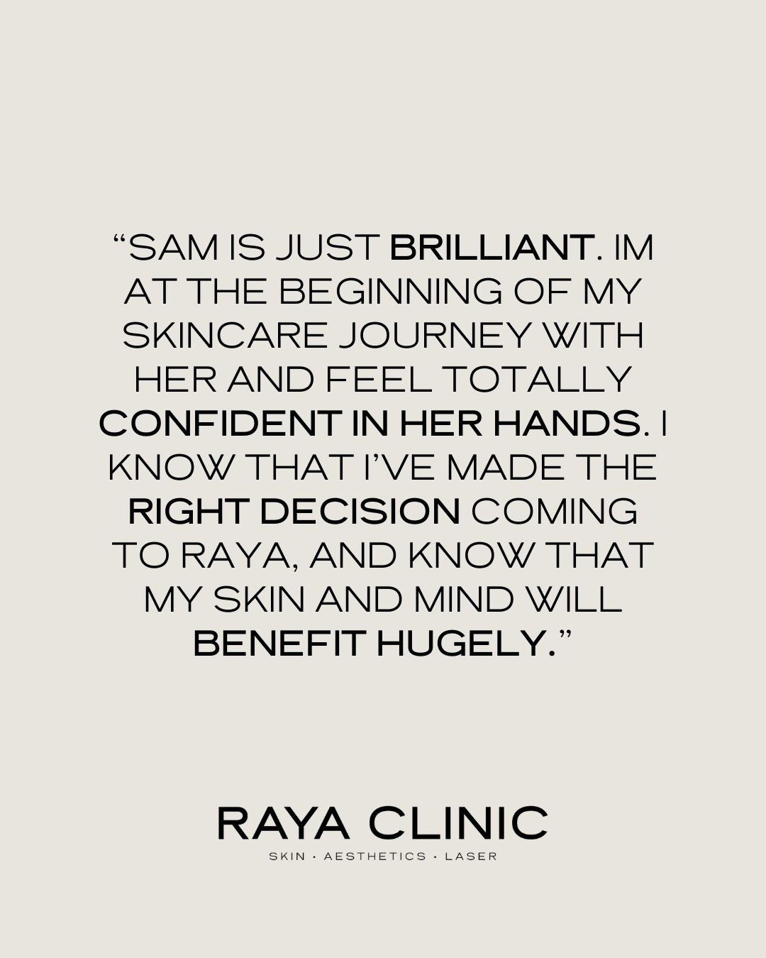 Starting a skin journey can feel like a big step...⁠
⁠
There&rsquo;s so much information online, so many treatments to choose from, and it&rsquo;s not always easy to know where to begin.⁠
⁠
That&rsquo;s why at RAYA we focus on guidance, structure and