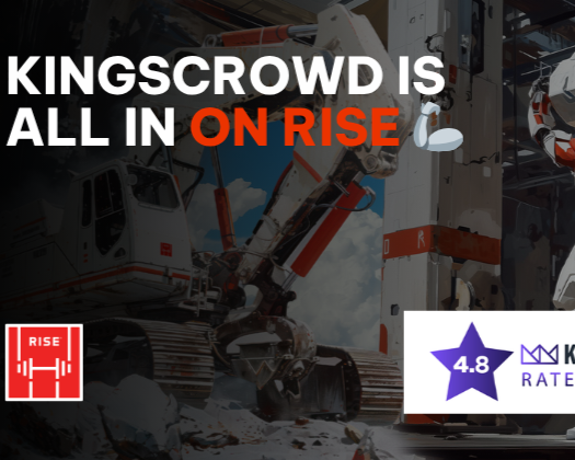 4.8 Rating, Staff Pick, 2nd Place @ ICW – Kingscrowd is ALL IN on RISE 👑⭐️