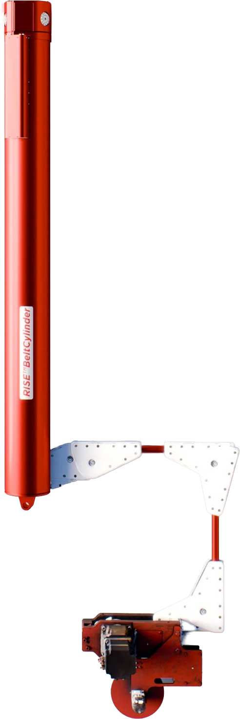 RISE BeltCylinder — Beltdraulic actuator, rod extending