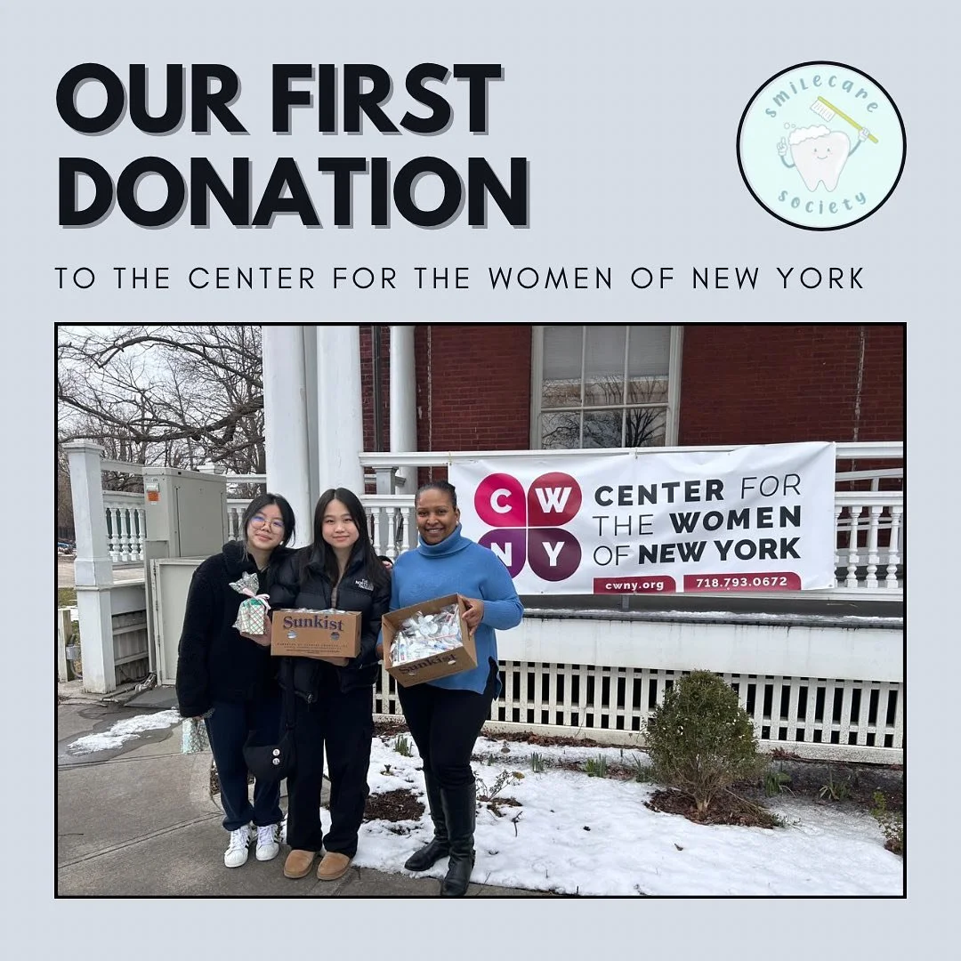 We are proud to announce our first donation to the Center For The Women Of New York! We are so excited to be giving to their nonprofit and their mission!
We are glad to say that we were able to donate 96 bags of dental hygiene supplies! With the hel