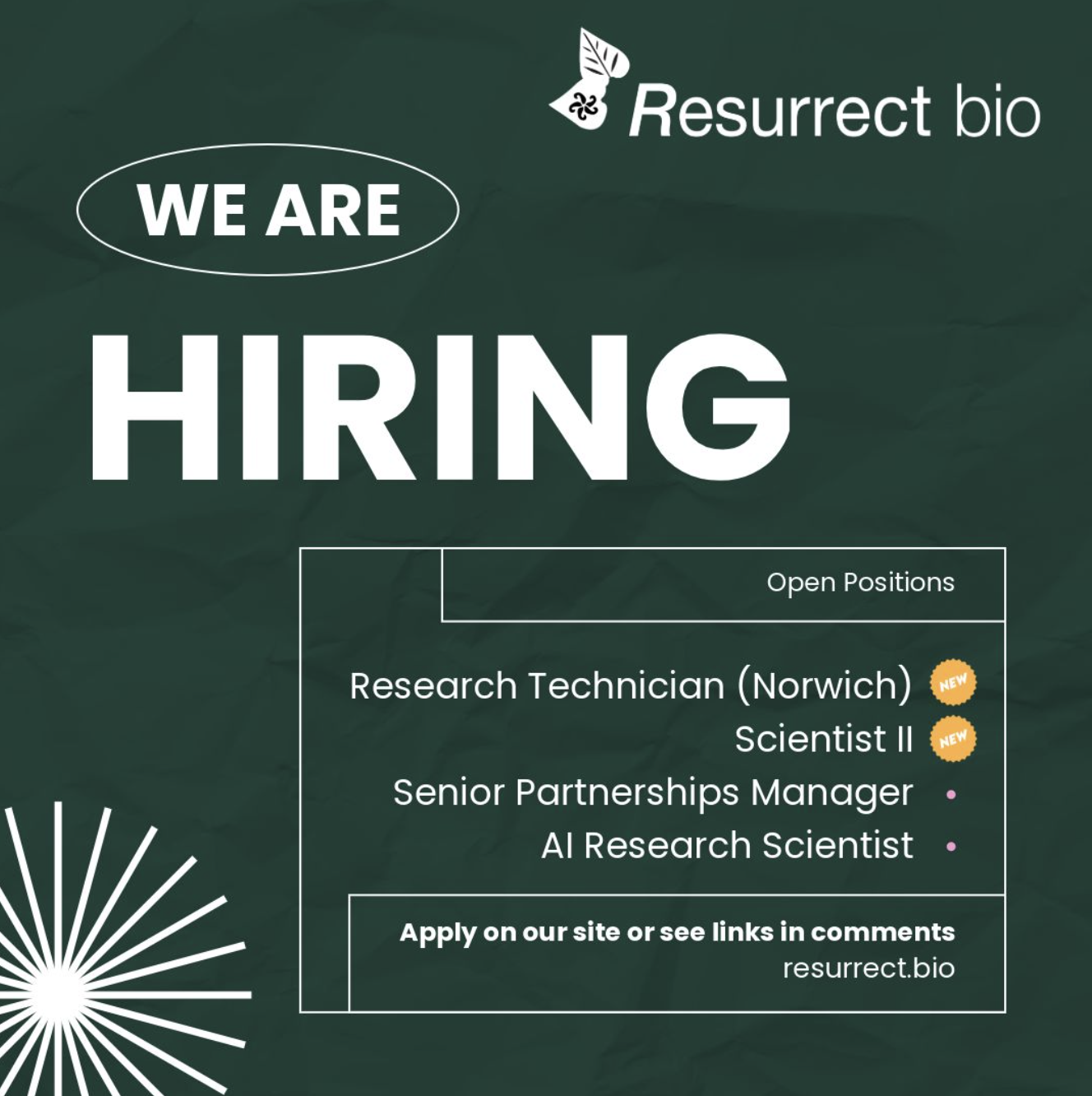 Come join the crop, We are growing! 