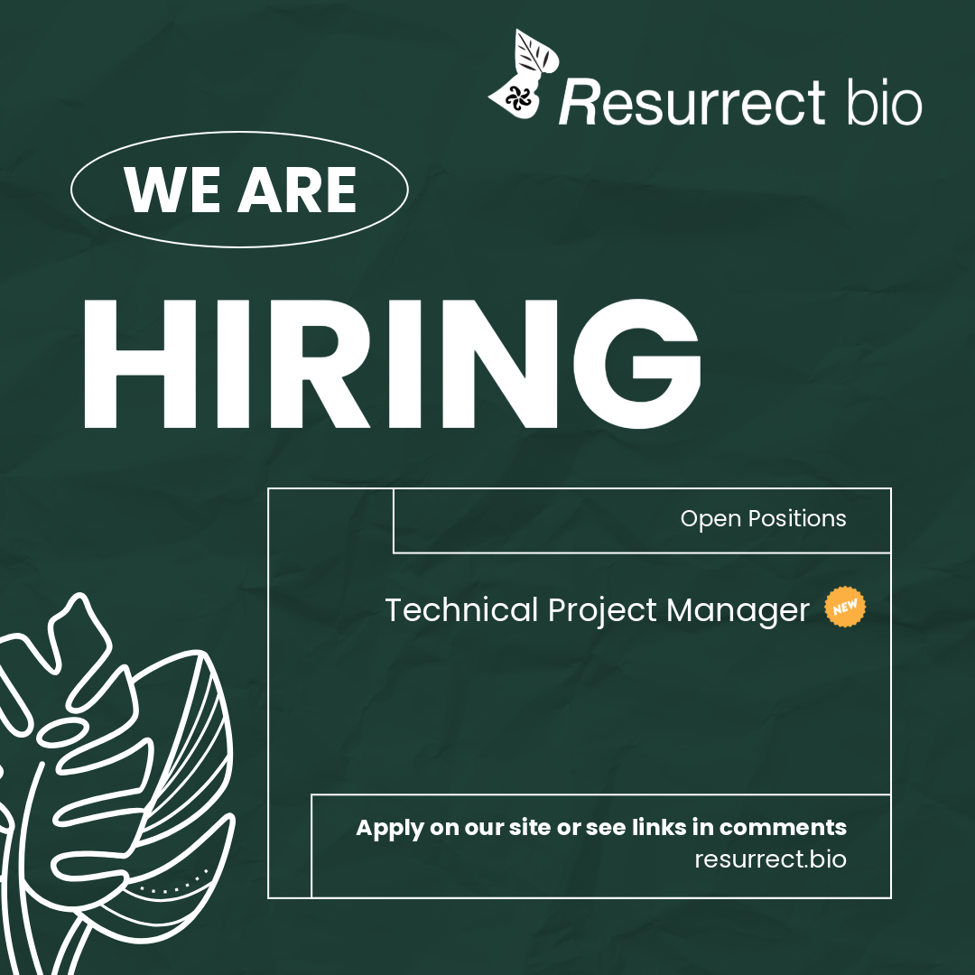 We need you at Resurrect Bio
