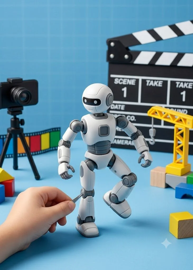 Making a stop motion movie with your 5 year old