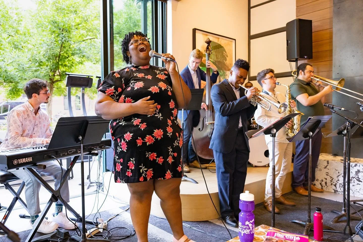 Had a wonderful last two weeks at @jazzaspen learning from, hanging with, and playing alongside some incredible teachers and friends
Couldn’t tag everybody but shoutout to @vivianshanley @s.bolduc @kevinveniermusic and @doublebassbias as well