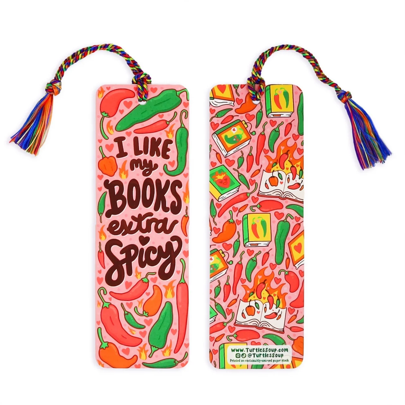 I Like My Books Spicy Bookmark with Tassel
