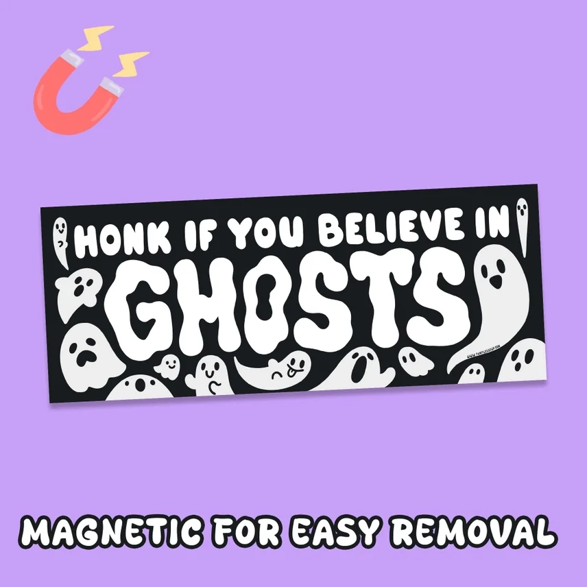 honk ghosts bumper sticker.webp