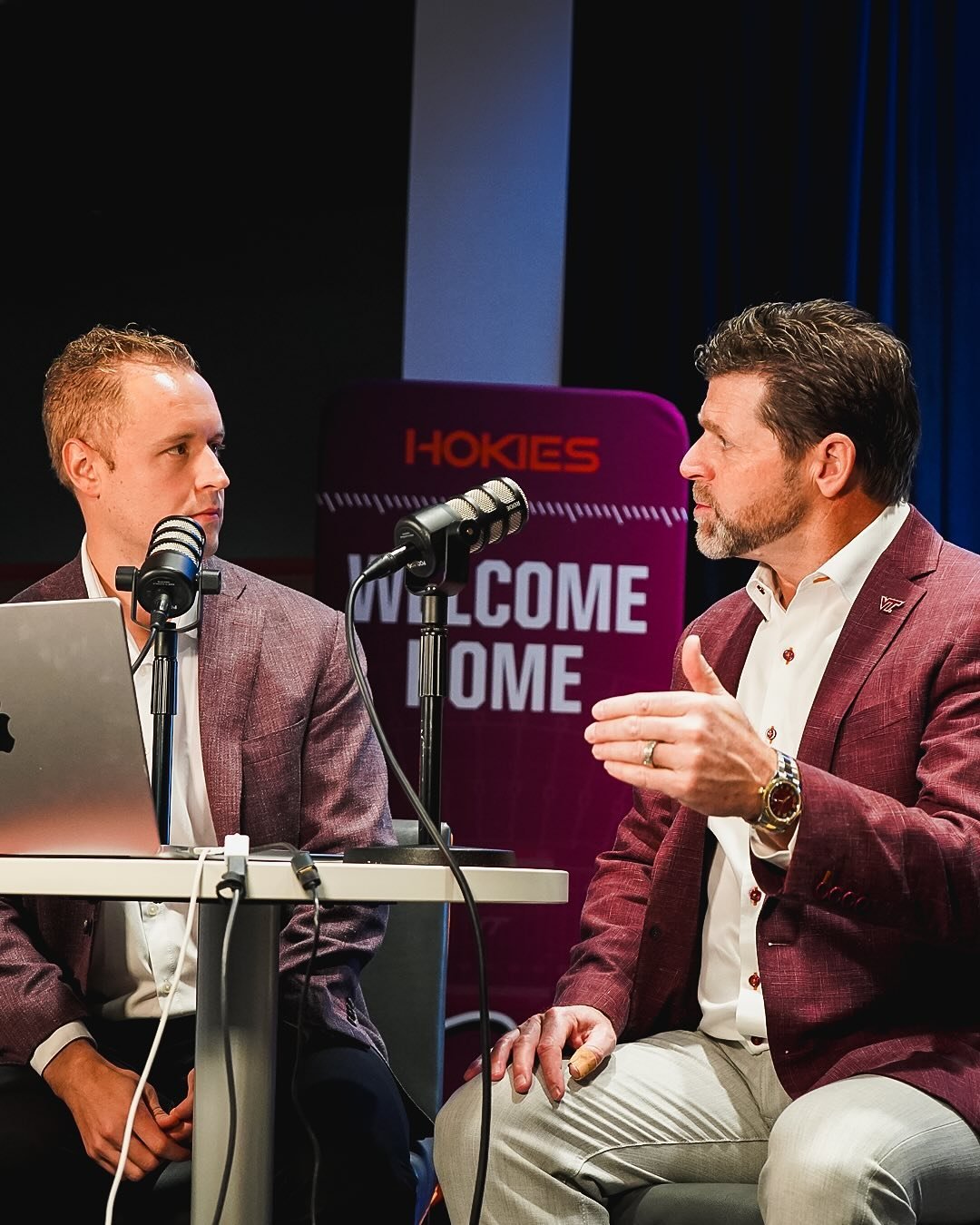 Coaches on set 🎙️

Tune in NOW to Signing Day Live to help us welcome the @hokiesfb signing class of &lsquo;25 🙌

#ThisIsHome | #NSD25