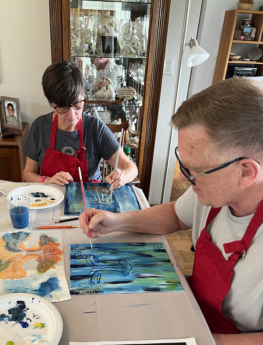 Any time you don't like something - all you have to do is change it. It's an important lesson in life and in painting.