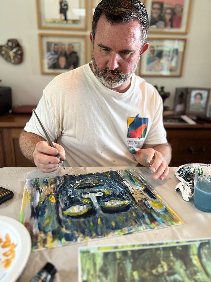 Everyone approaches painting the way that feels right to them