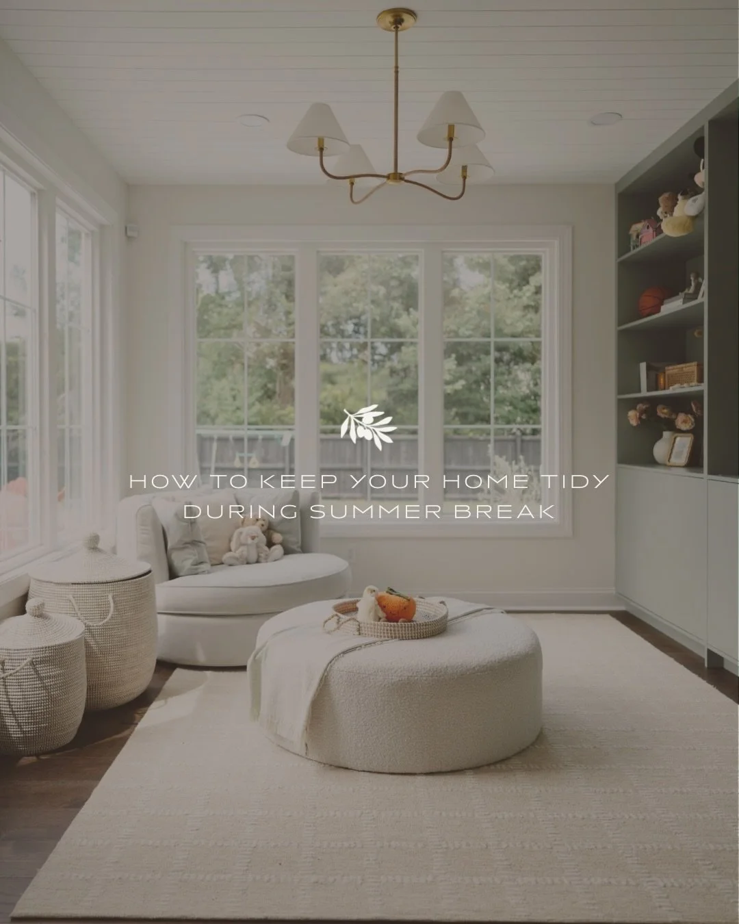 Summer break is officially here, which means I've accepted that my house will never be fully clean again until August.

As a designer, I love beautiful, organized spaces. As a mom of three, I know that's not always realistic. So while "just give