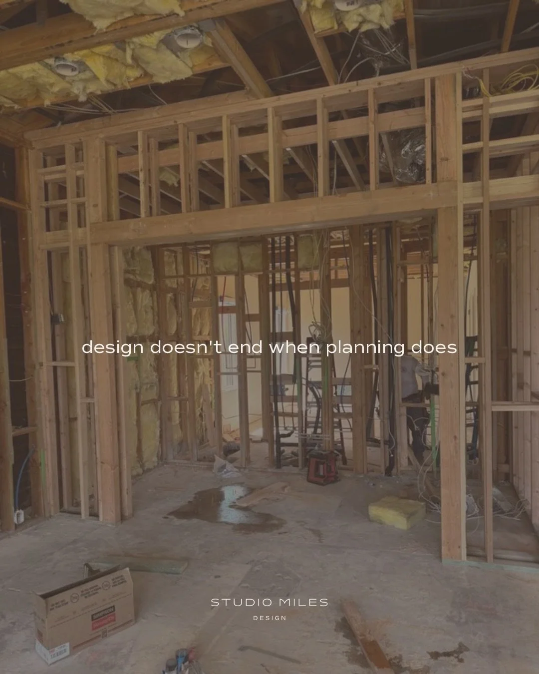 Demo done. Framing is up. Here&rsquo;s how plans become reality, and adjust.

one - the ceiling can go higher than planned. that&rsquo;s the kind of surprise you take.

two - there&rsquo;s a truss exactly where the linear pendant needed to go. new pl