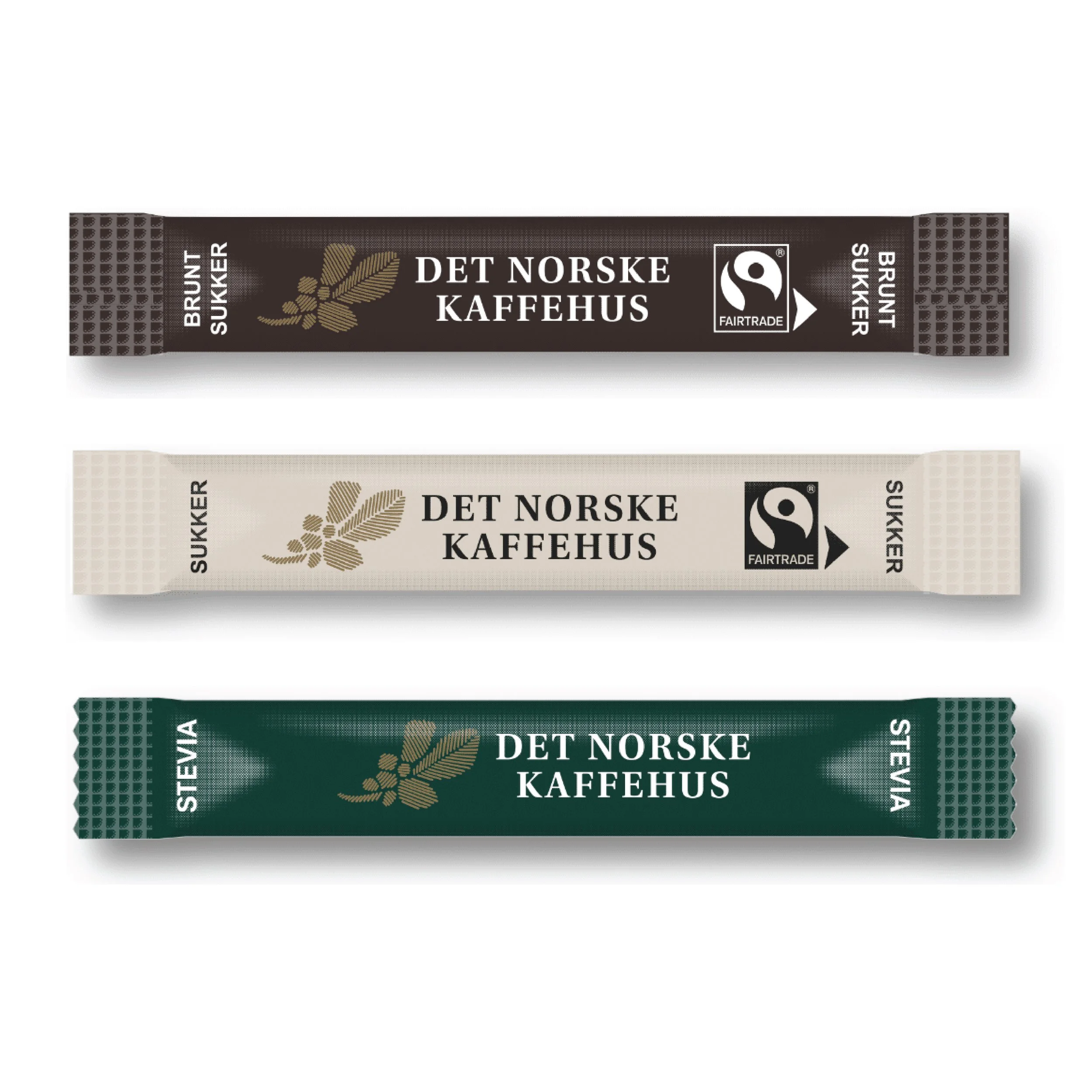 Sukker og stevia i porsjonsposer