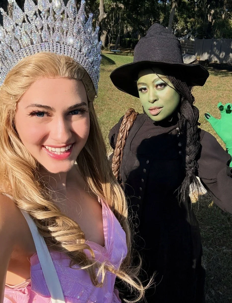 Glinda the Good Witch and Elphaba at a Birthday Party Celebration