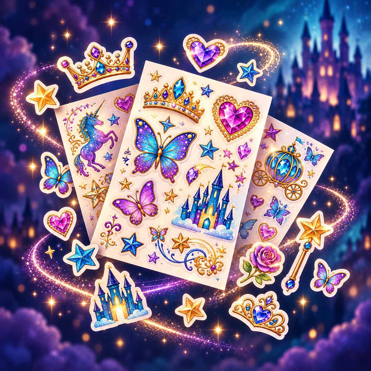 Stickers-Tattoos-Icon Card