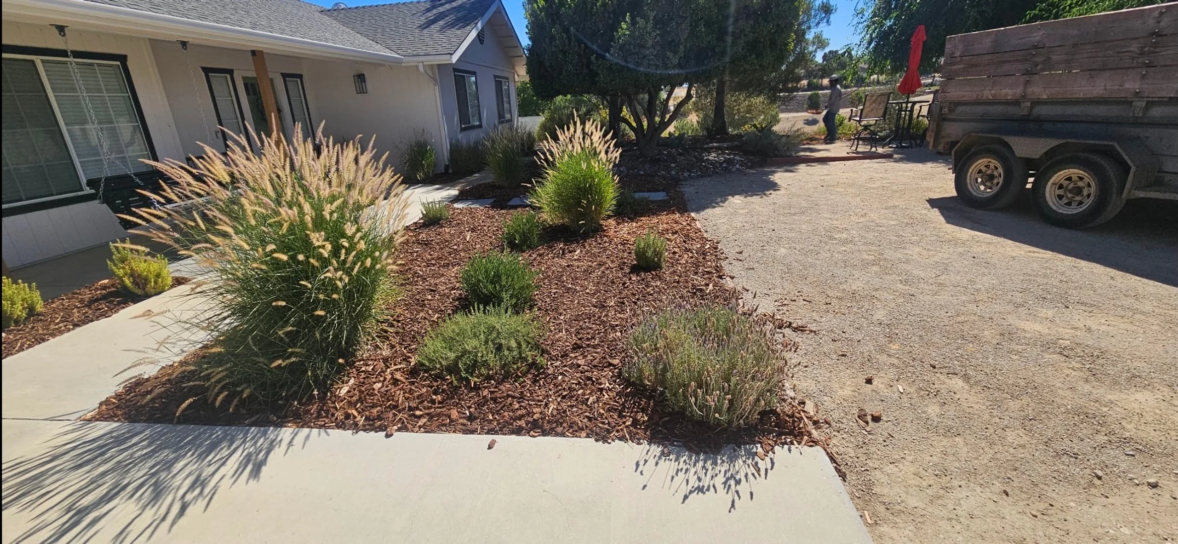 Paso Robles Landscaping bark work