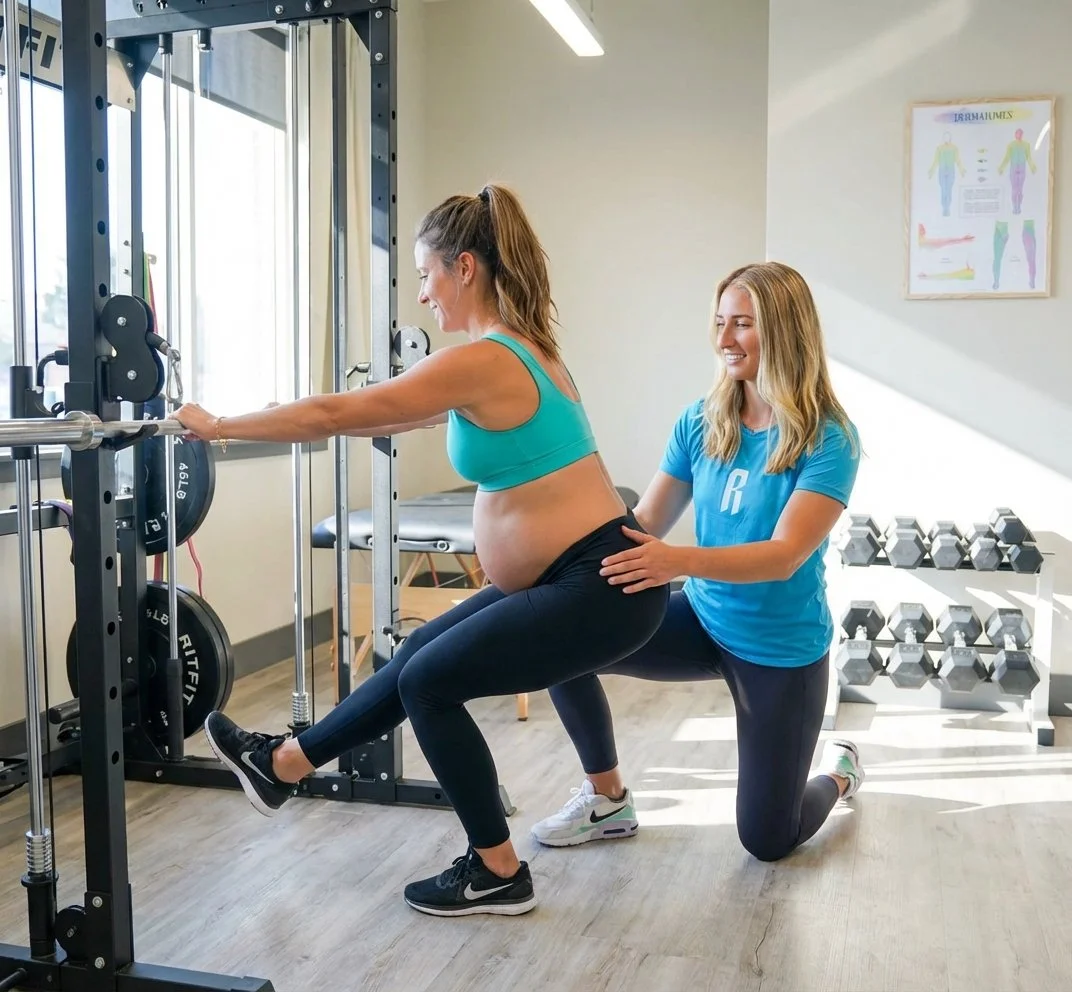 Patient working with a provider at a physical therapy clinic in Chattanooga