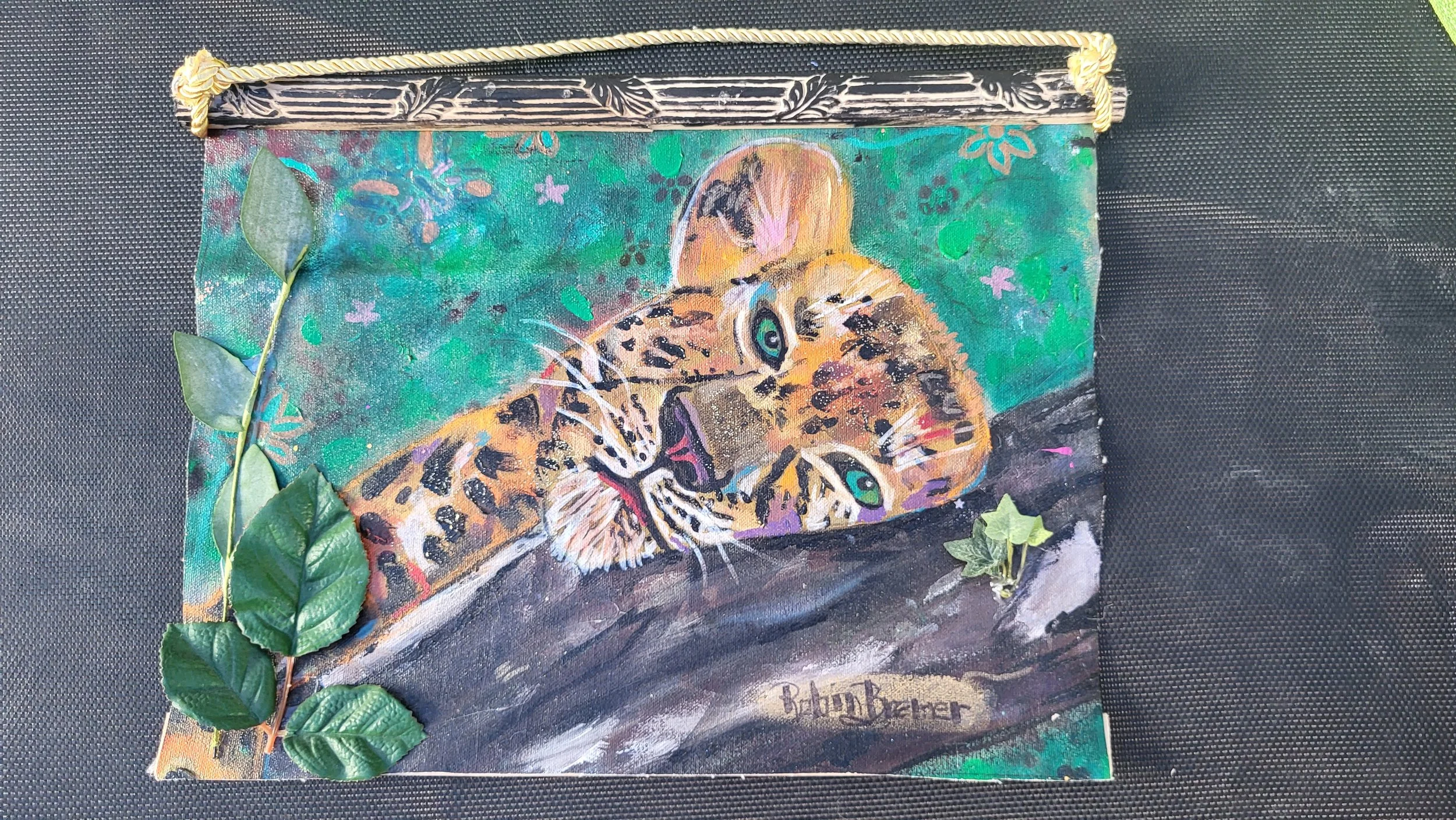 Safety in His Shadow  (Award Winning Painting) 18x13.5 Canvas Tapestry