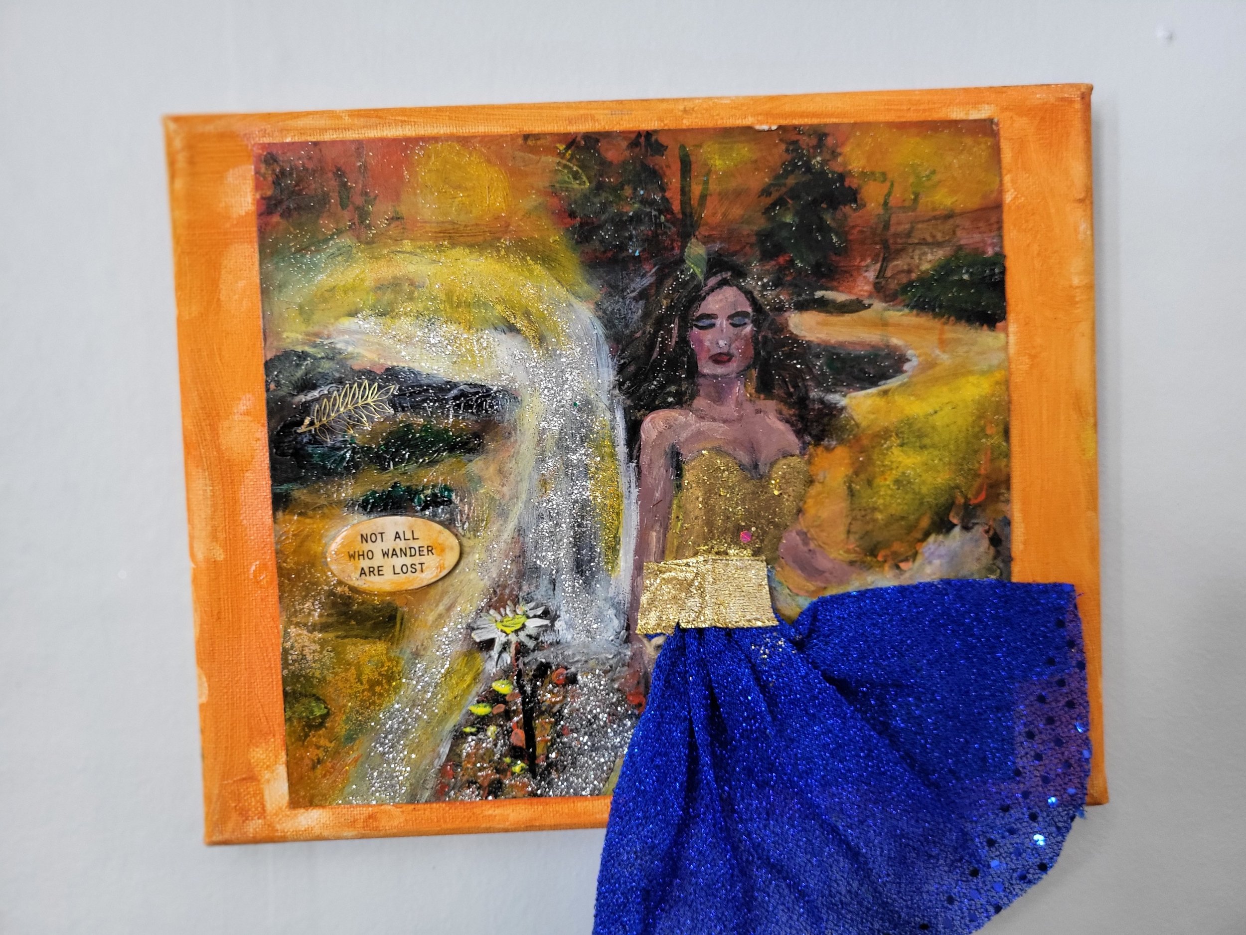 Wander-8x8Abstract wrapped canvas