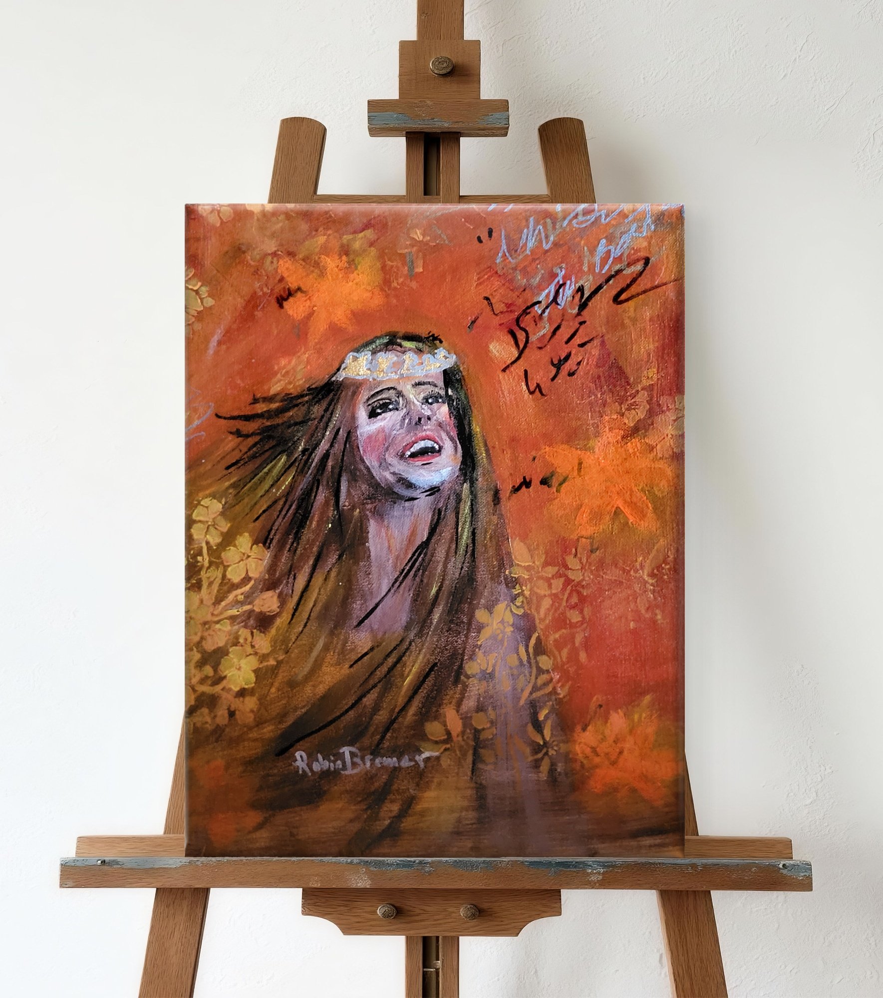 Joyful Ascent, AWARD WINNING 11X14  canvas on wood