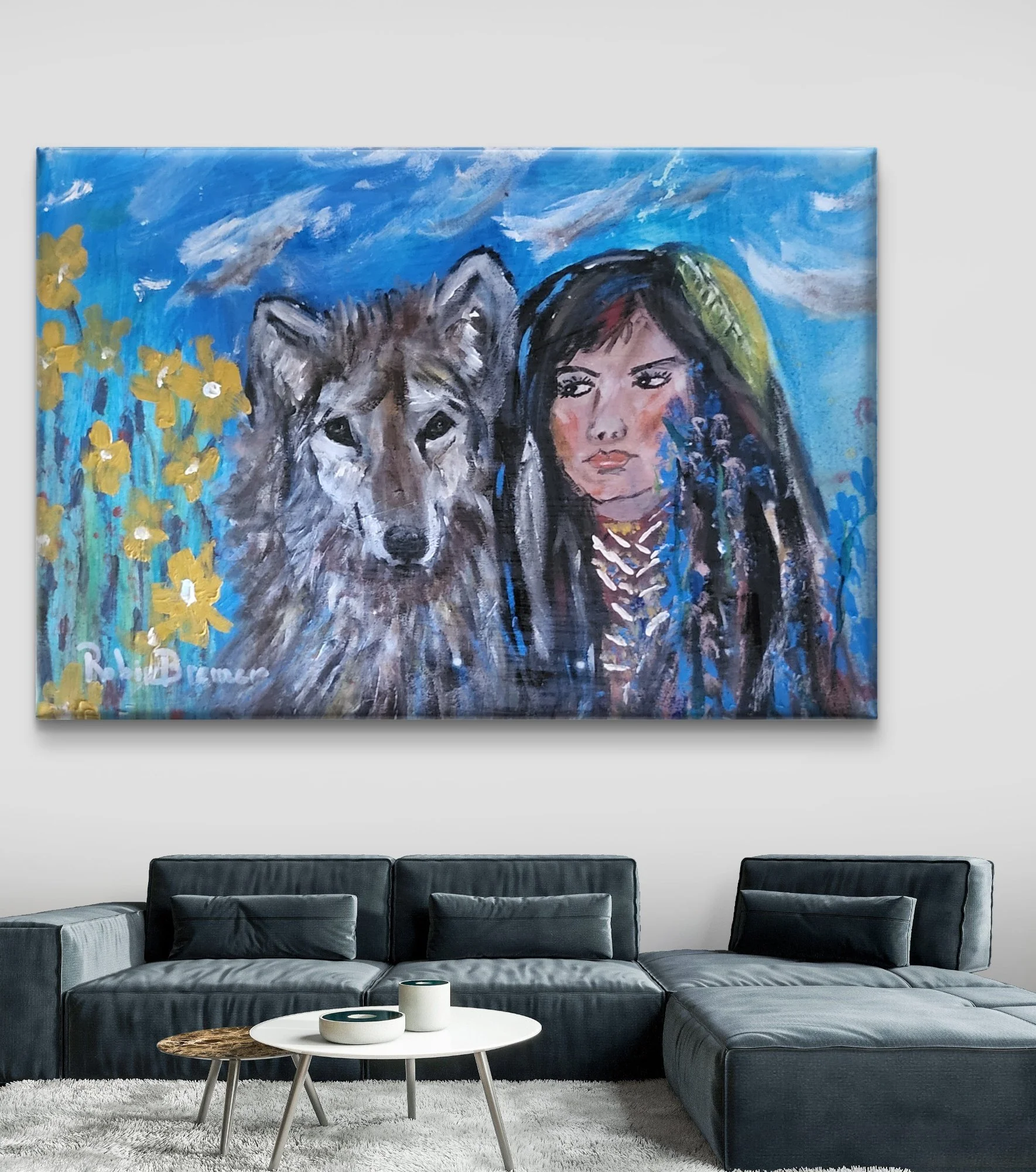 Kindred Spirits 11x14 canvas on wood