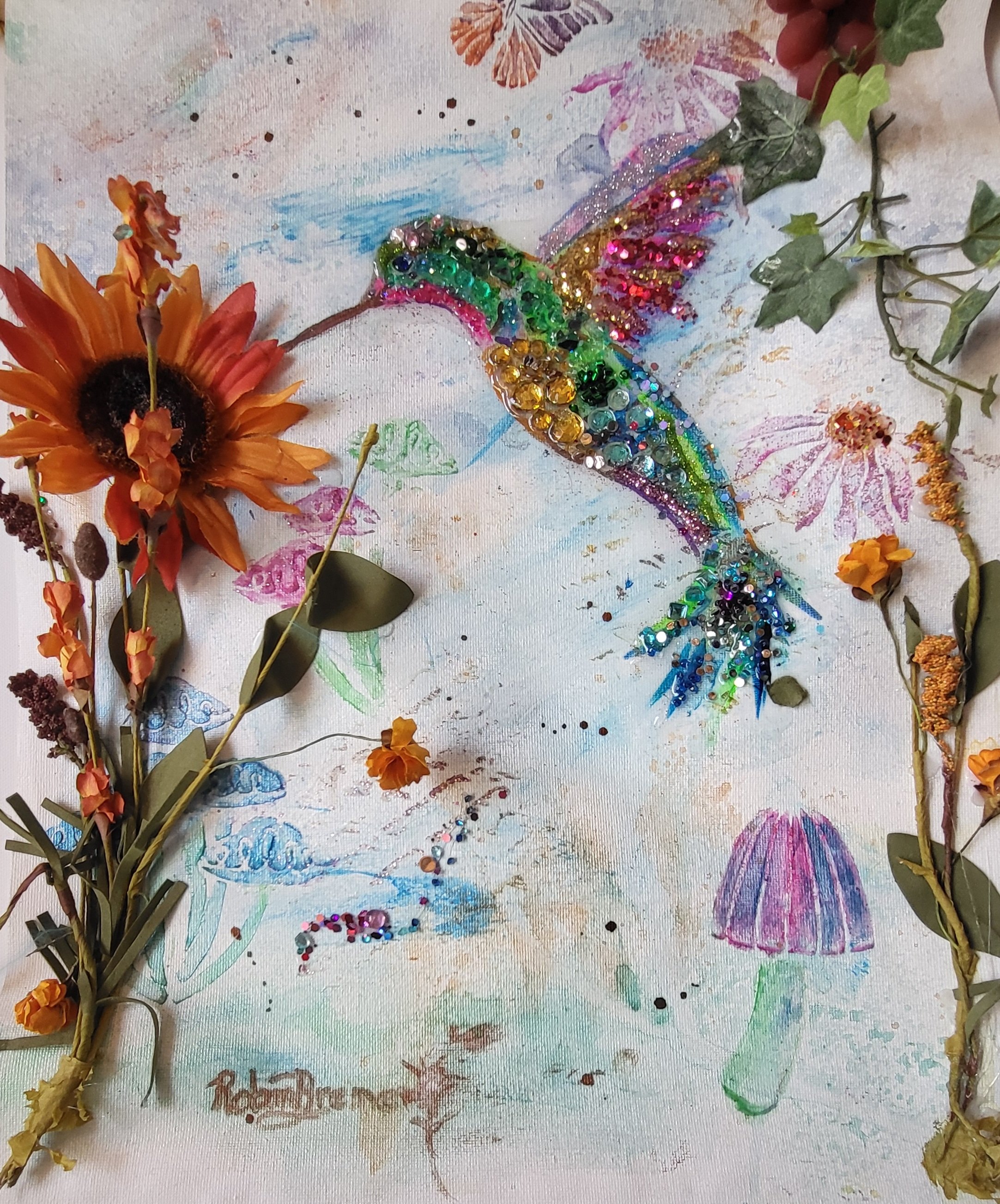 Iridescent Wonder -18x14 Canvas Tapestry