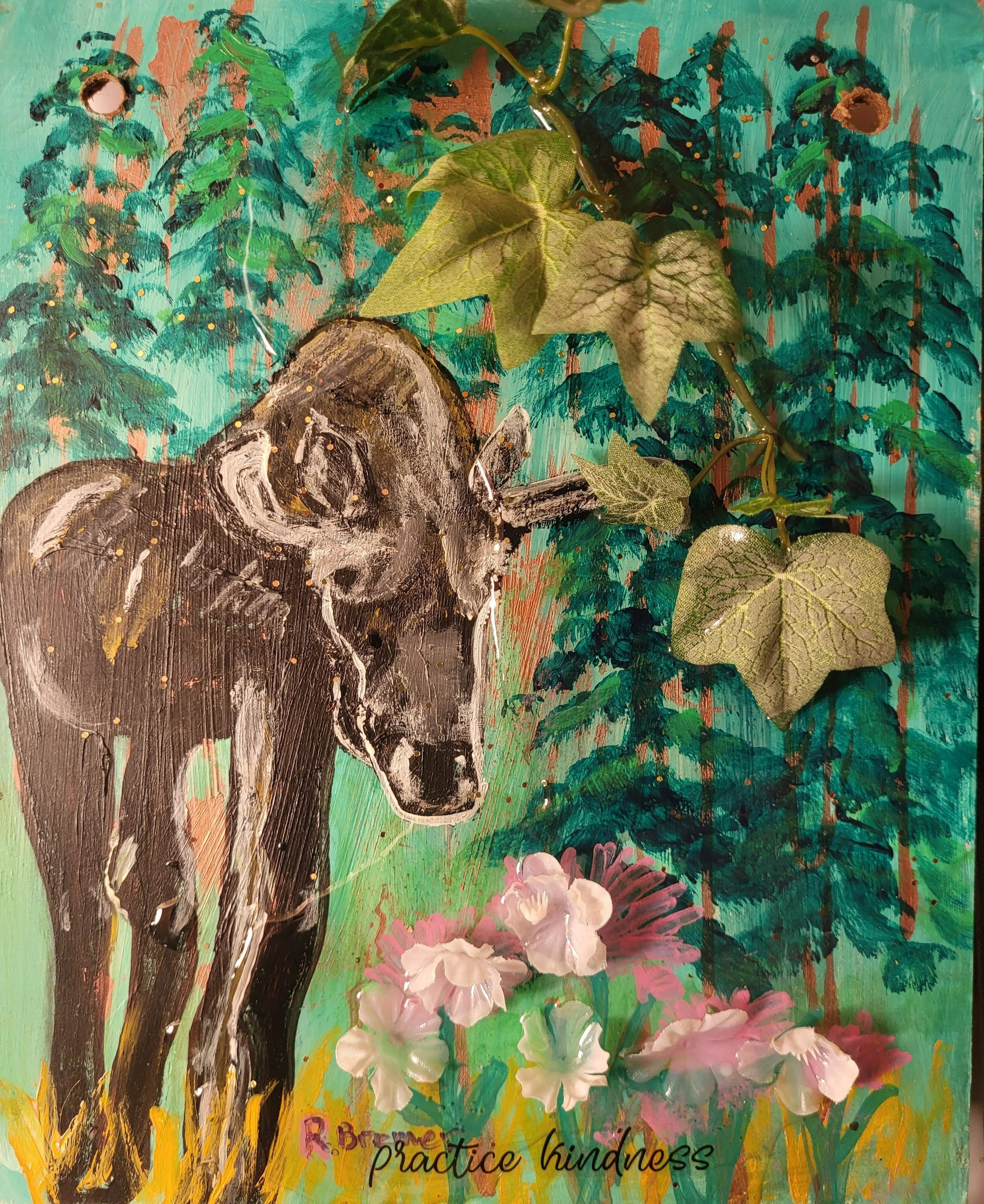 Gentle Giant- 8x10 Rustic 3 D art