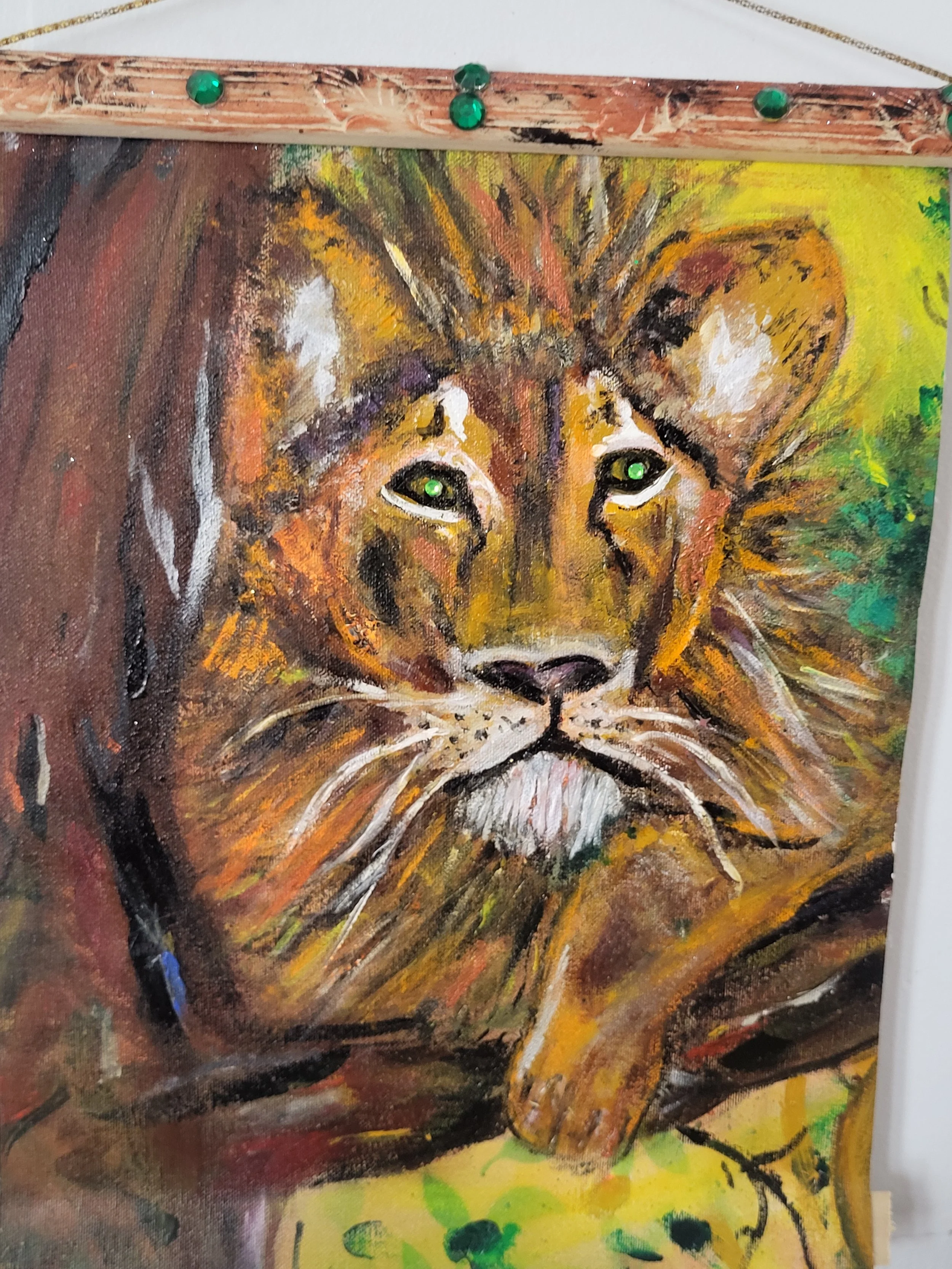 Content and Confidence-AWARD WINNING- Hanging Canvas Scroll