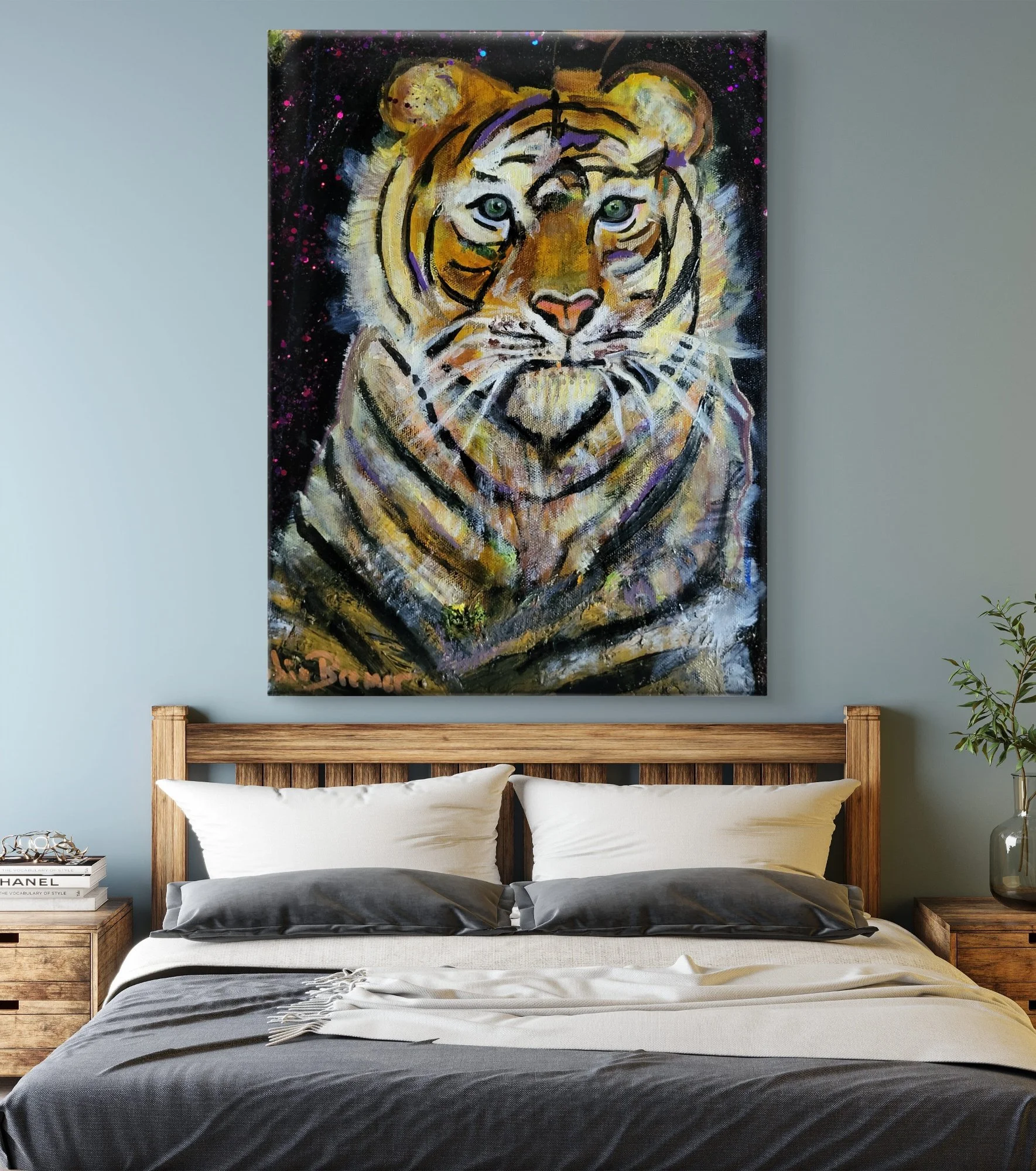 Leaping to Victory 11x14  canvas on wood