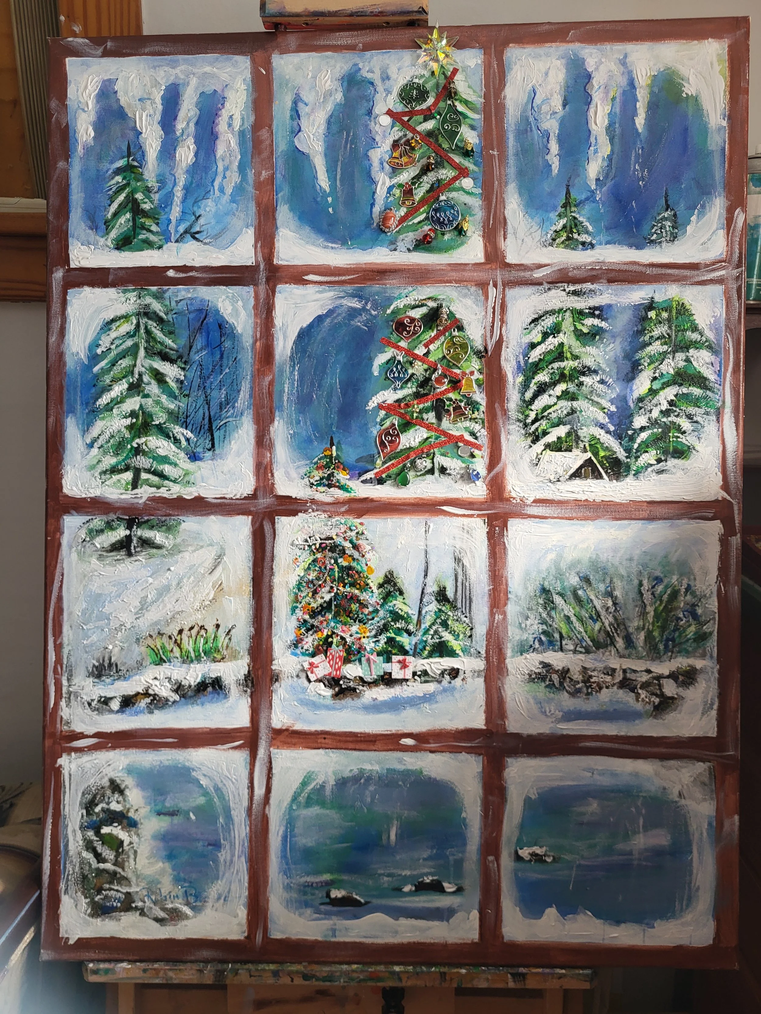 Winter Wonderland -(30x40 wrapped canvas)