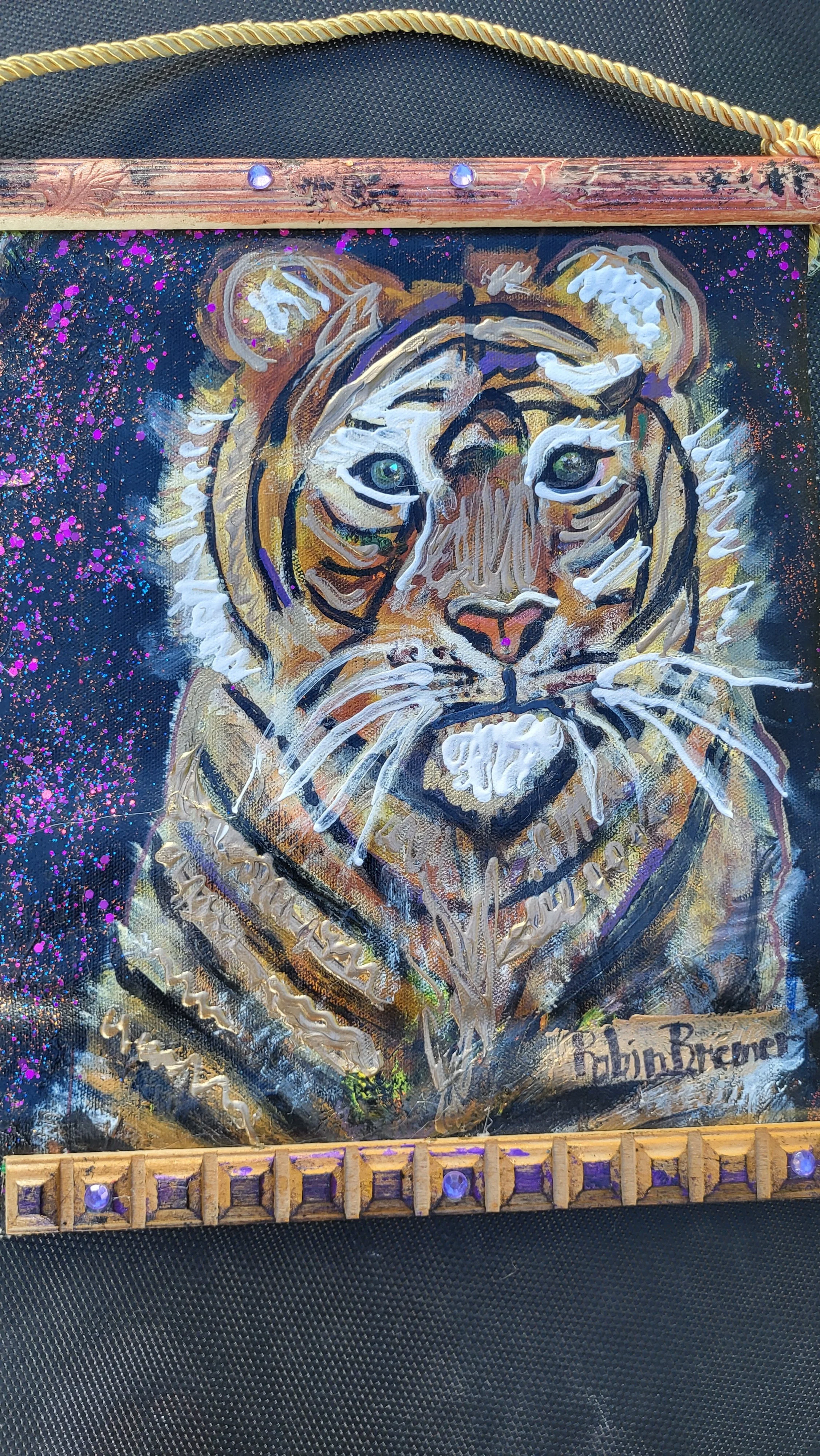 Leaping to Victory  Hanging Canvas Scroll 11x14
