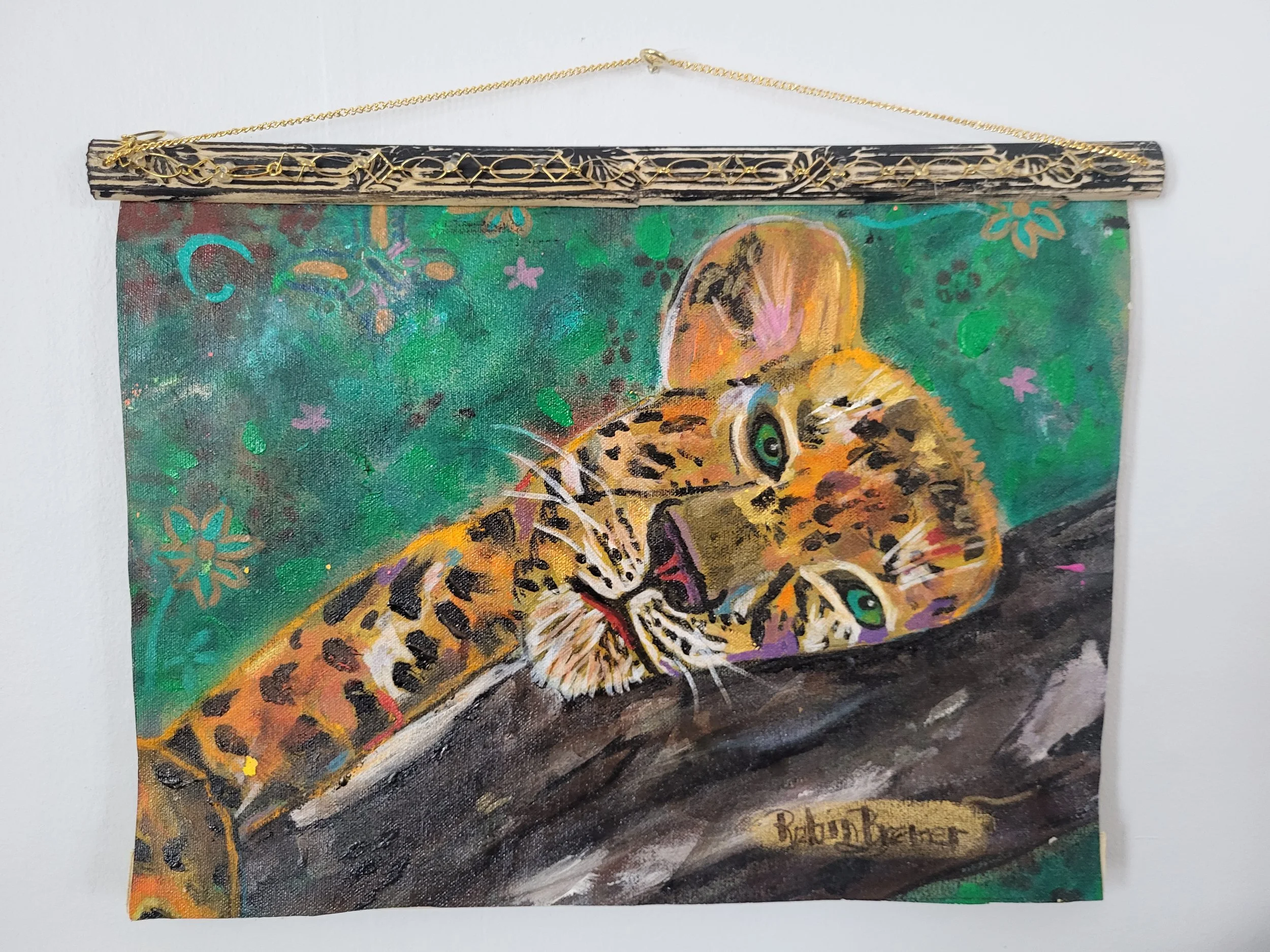 Resting Grace -Hanging Canvas Scroll 11x14