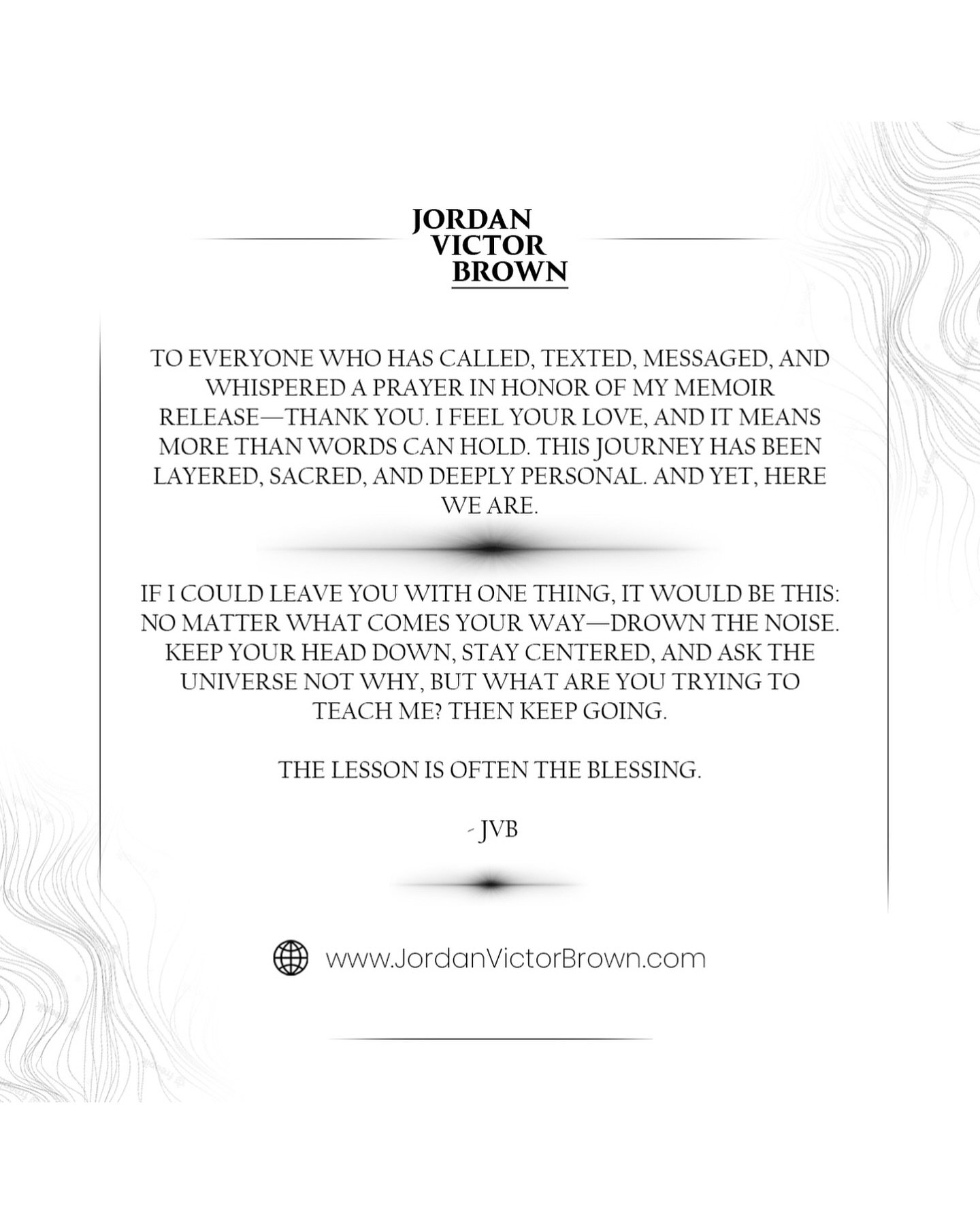 Thank You 🙏🏼🫶🏽
-
-
-
-
-
-
-
-
-
#JordanVictorBrown #JVBConsults #JVBWines #JVBCares
#Entrepreneur #Creative #Purpose #Celebrate #Reflect #Joy #Gratitude #Mindful #Visionary #Inspired #Peace #Author #Writer #TheBlessingOfTransition #Memoir #Book