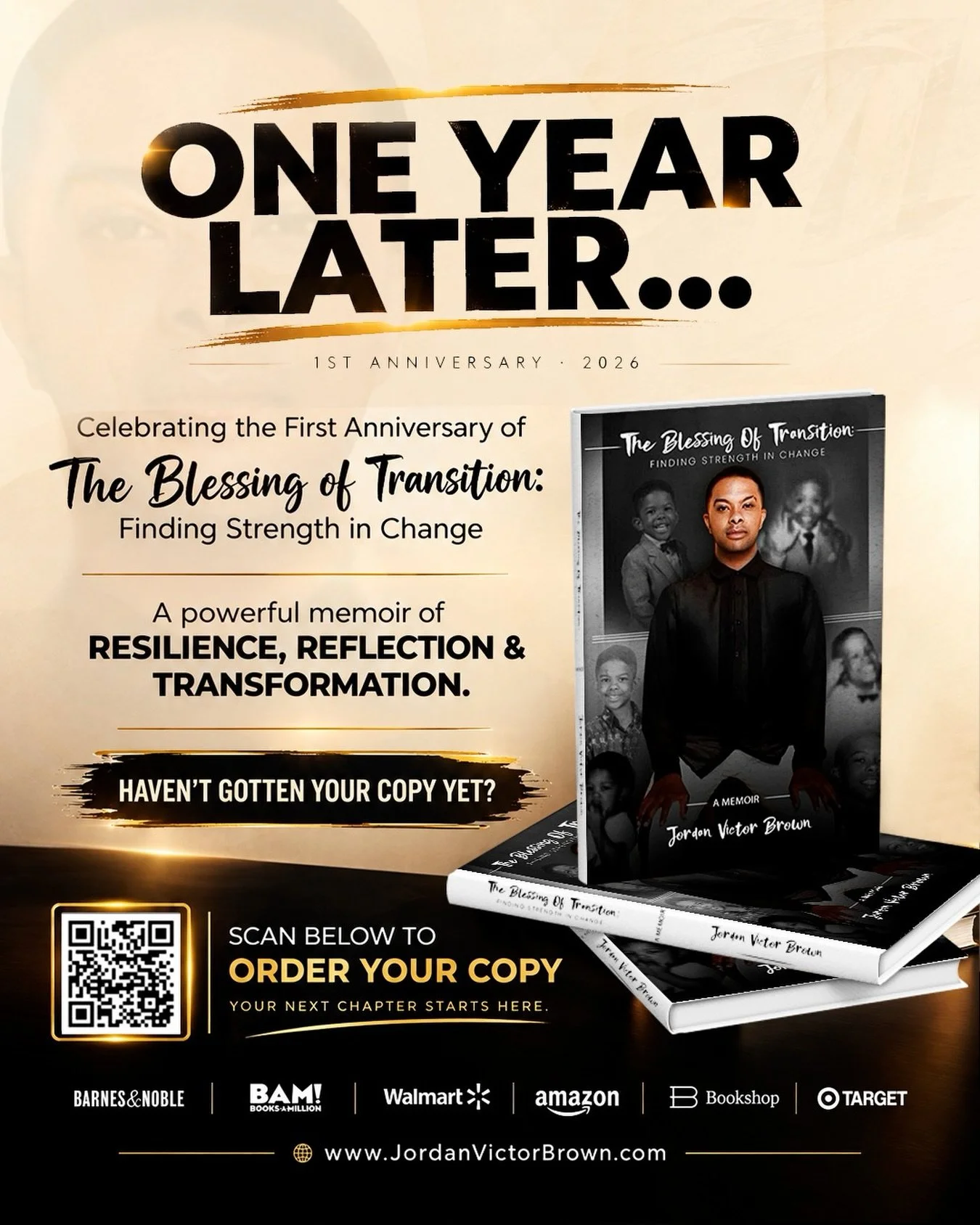 www.JordanVictorBrown.com 🎯

#JordanVictorBrown #JVB #Books #Anniversary #Congratulations