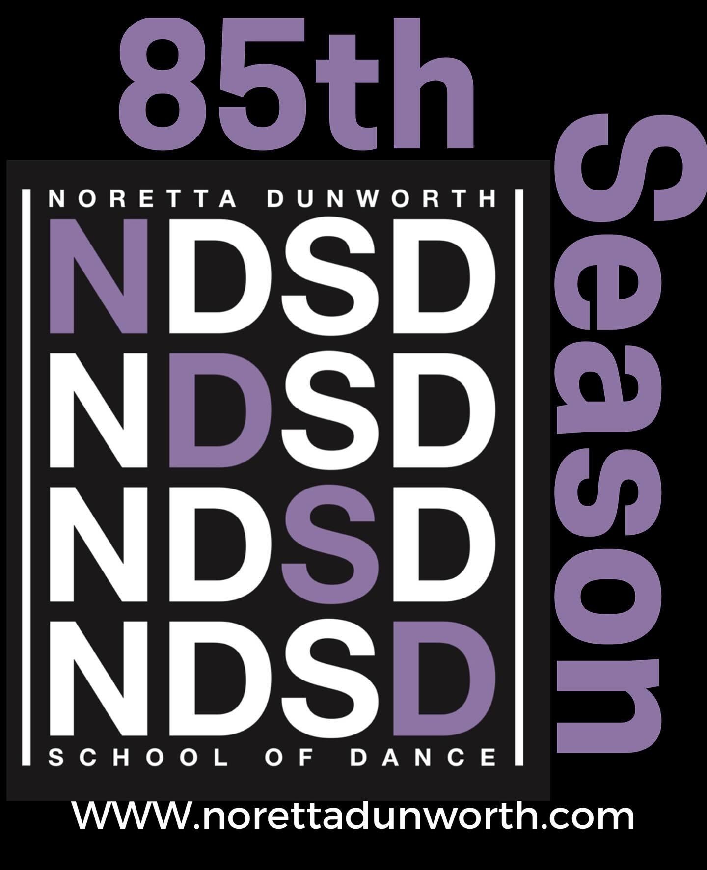 Our 85th Year of The Noretta Dunworth School of Dance Begins Tomorrow! Wednesday Sept.4!
Don’t miss this chance to dance with our Fabulous Staff!
#ndsd4lifeπ